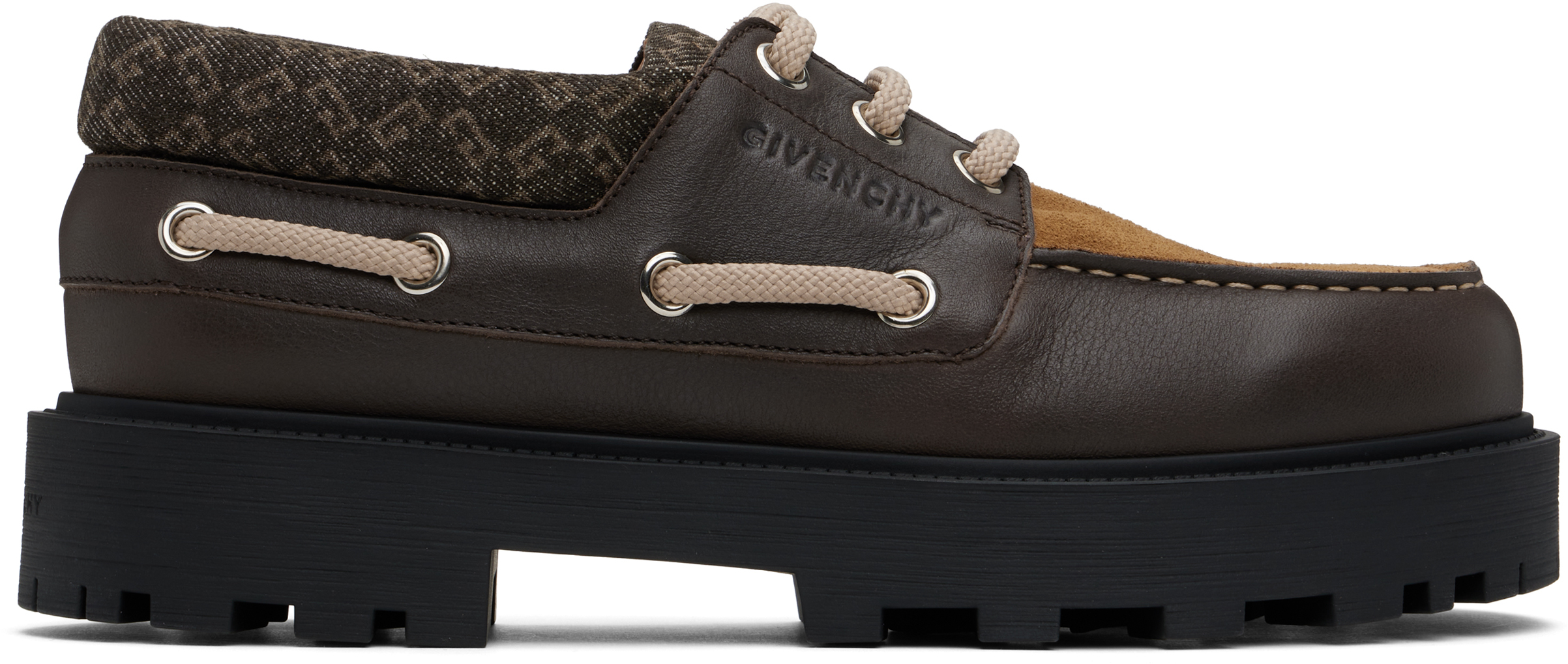 ジバンシィ Givenchy Storm Boat Shoes Givenchy Men's Storm Leather, Suede, and Denim Boat Shoes