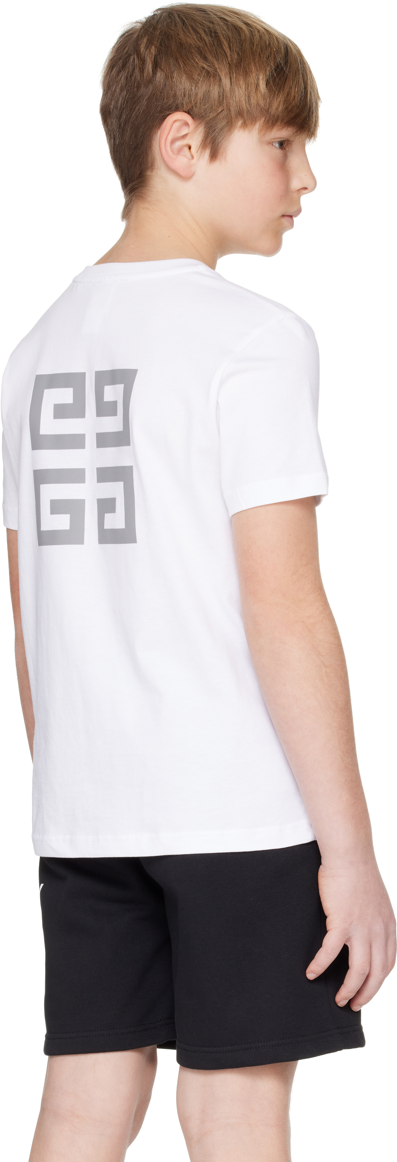 Givenchy Kids White '' 4g T-shirt In 10p White