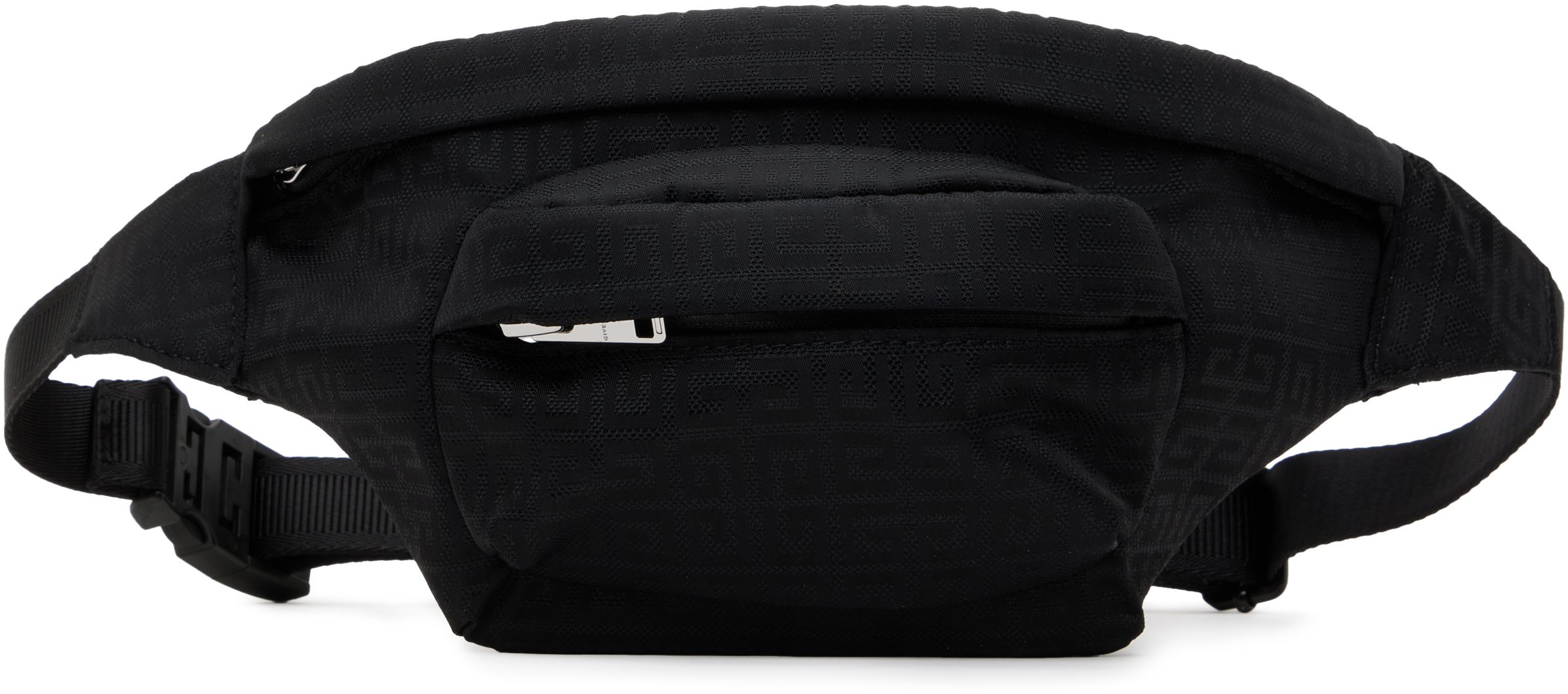 Givenchy Kids Black Nylon Belt Bag In 09b Black