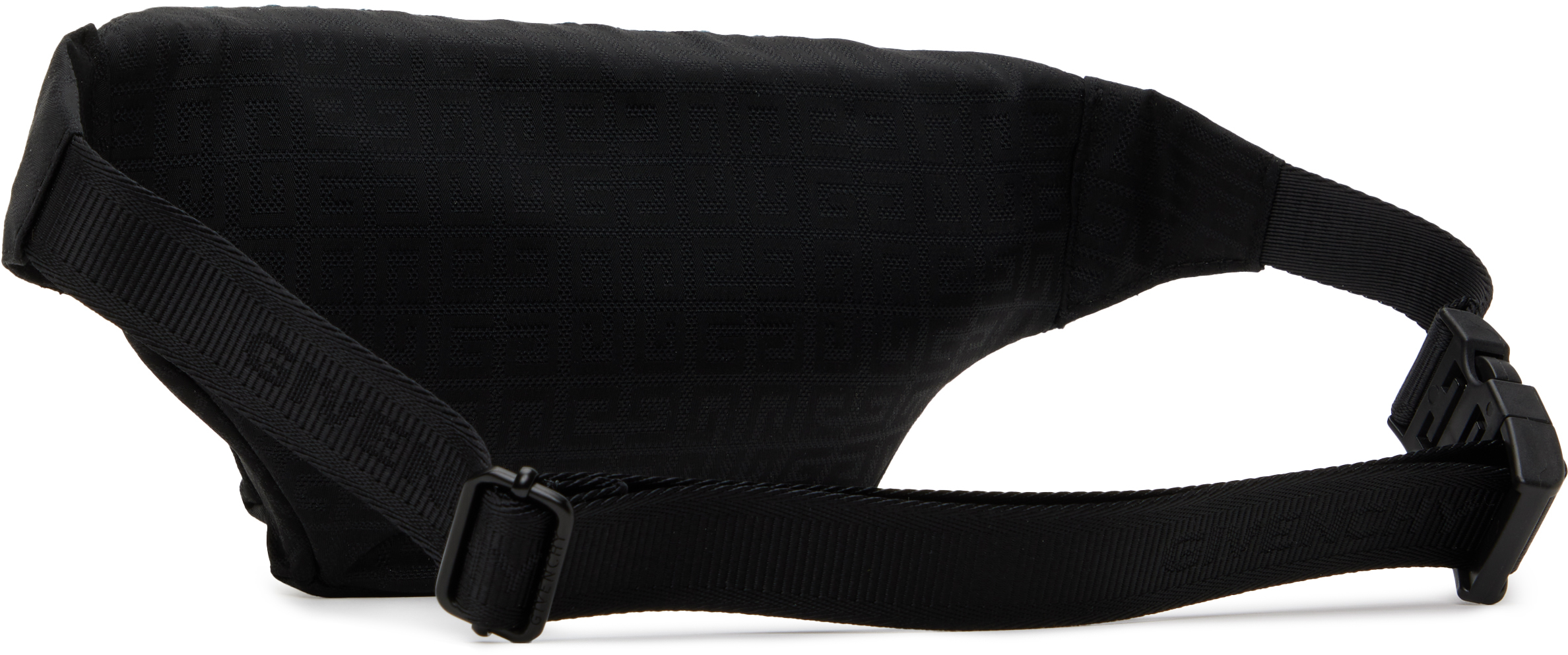 Givenchy Kids Black Nylon Belt Bag In 09b Black