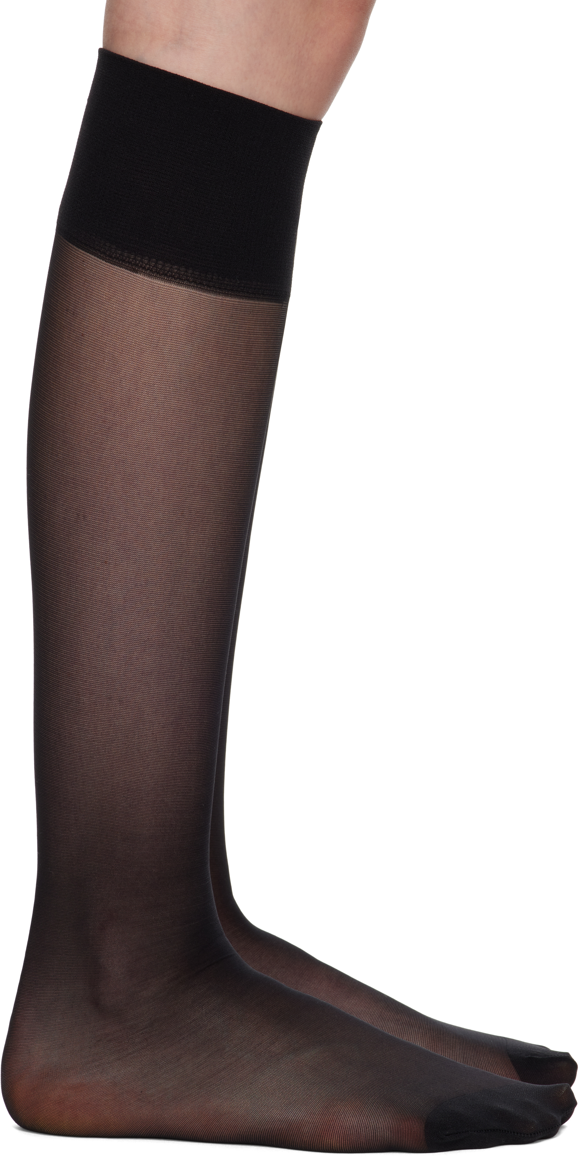 Shop Swedish Stockings Two-pack Black Elin Premium Knee-high Socks