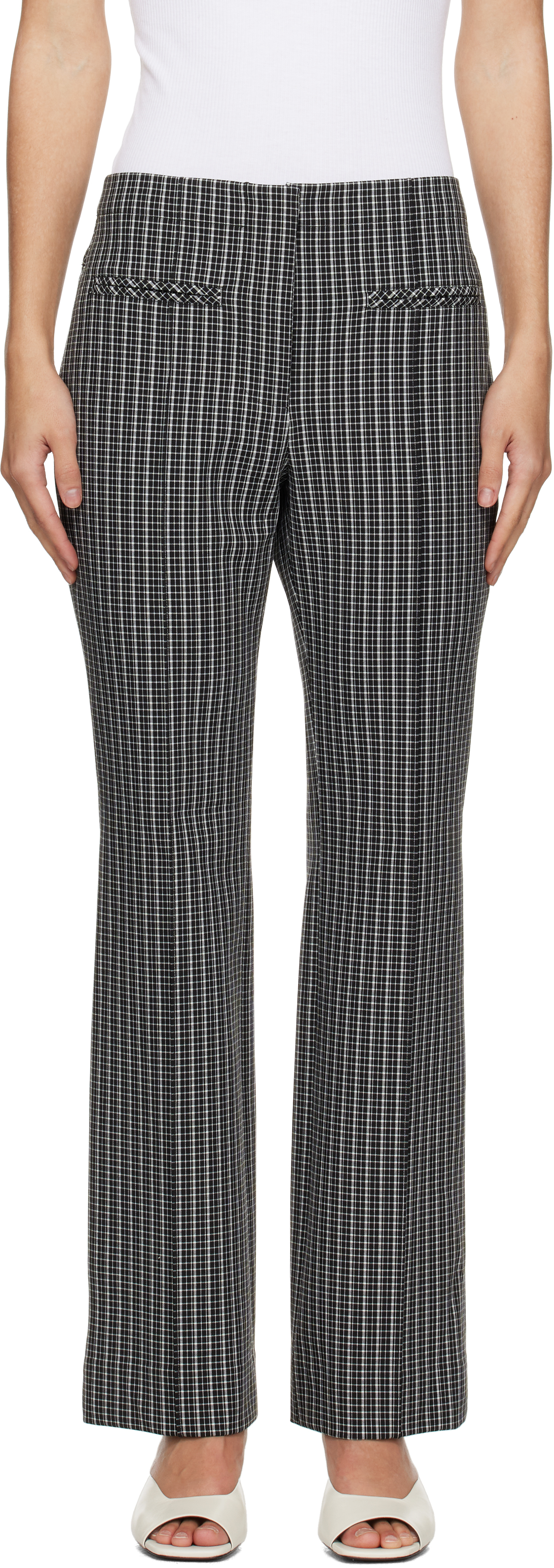 Black 
White Proenza Schouler White Label Isadora Trousers