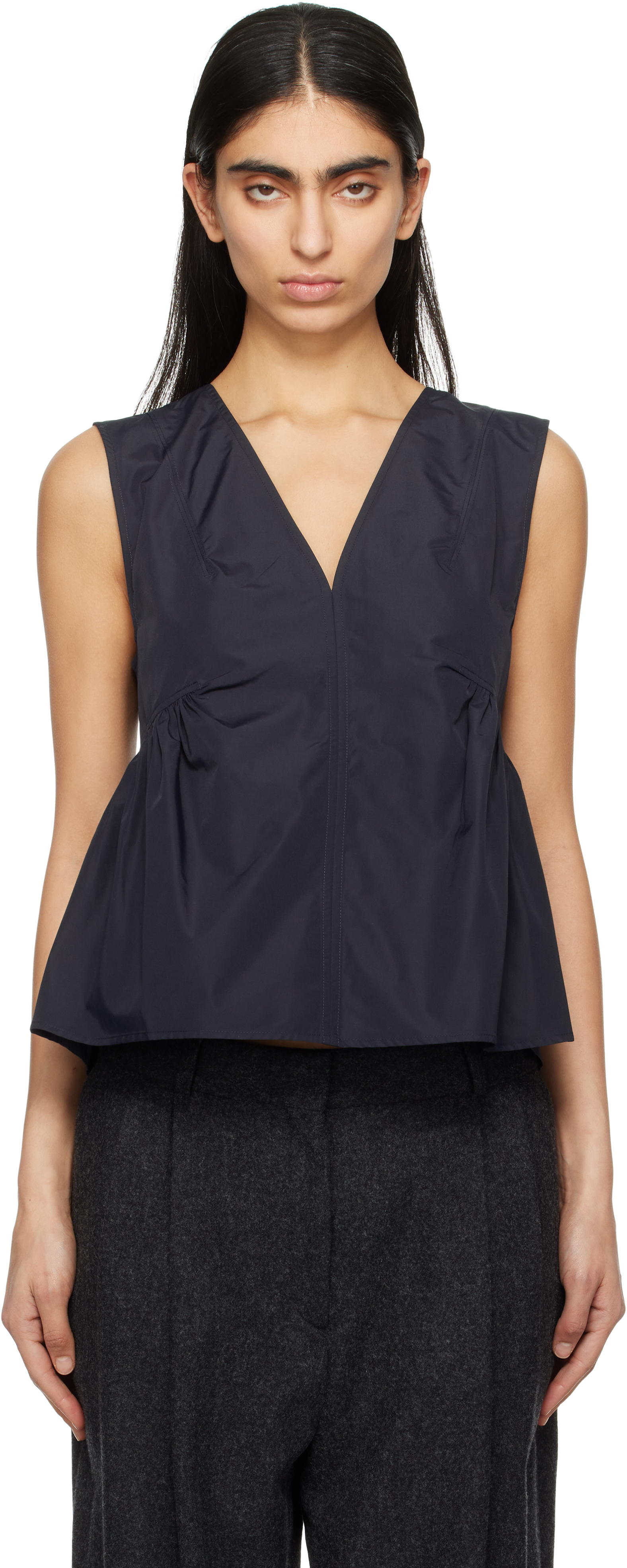 Navy Proenza Schouler White Label Sullivan Tank Top