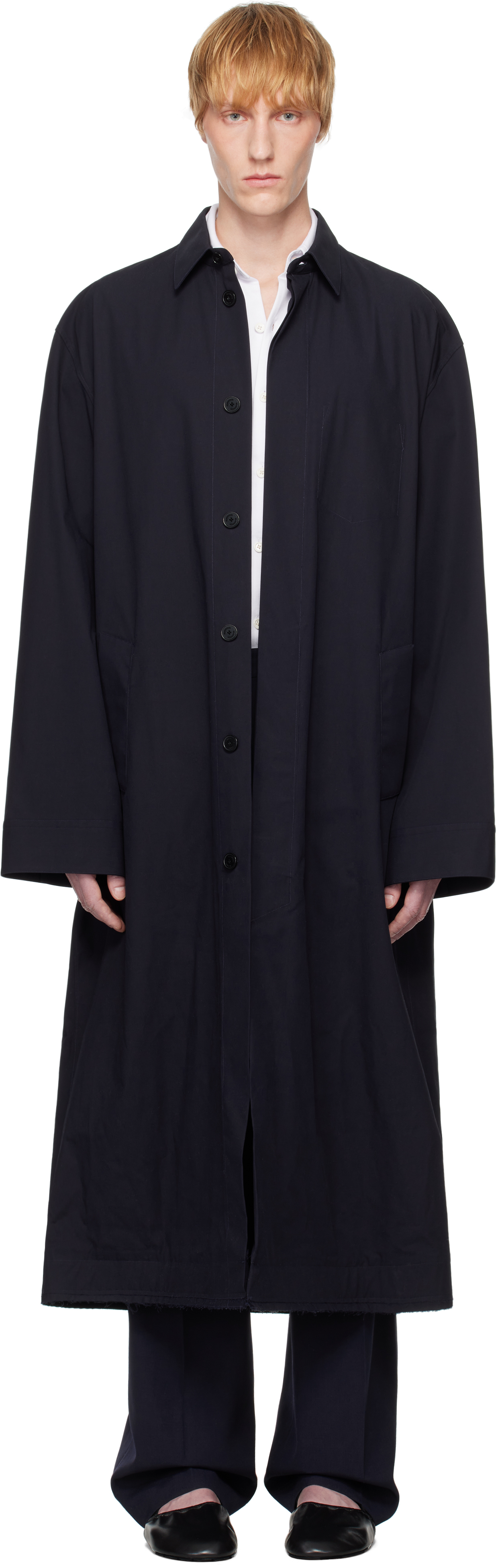Navy Mac Overshirt Coat