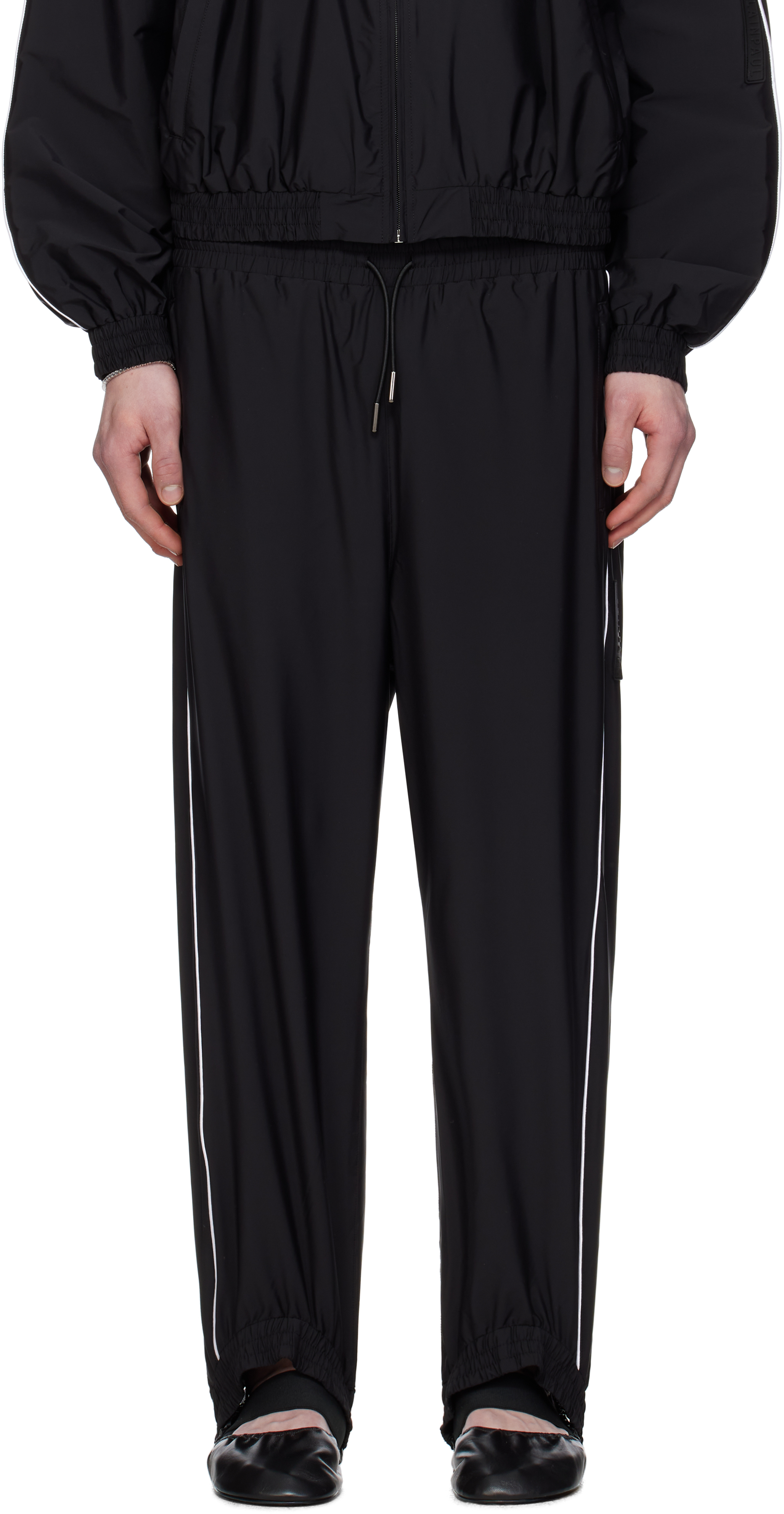 Black Fuseau Track Pants
