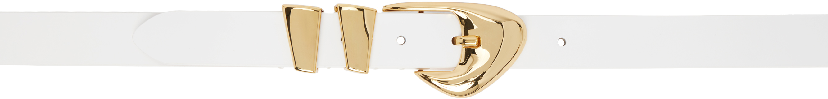 【関税込み】BY FAR ホワイト Moore セミパテントレザー ベルト BY FAR Moore White Semi Patent Leather Belt - ShopStyle