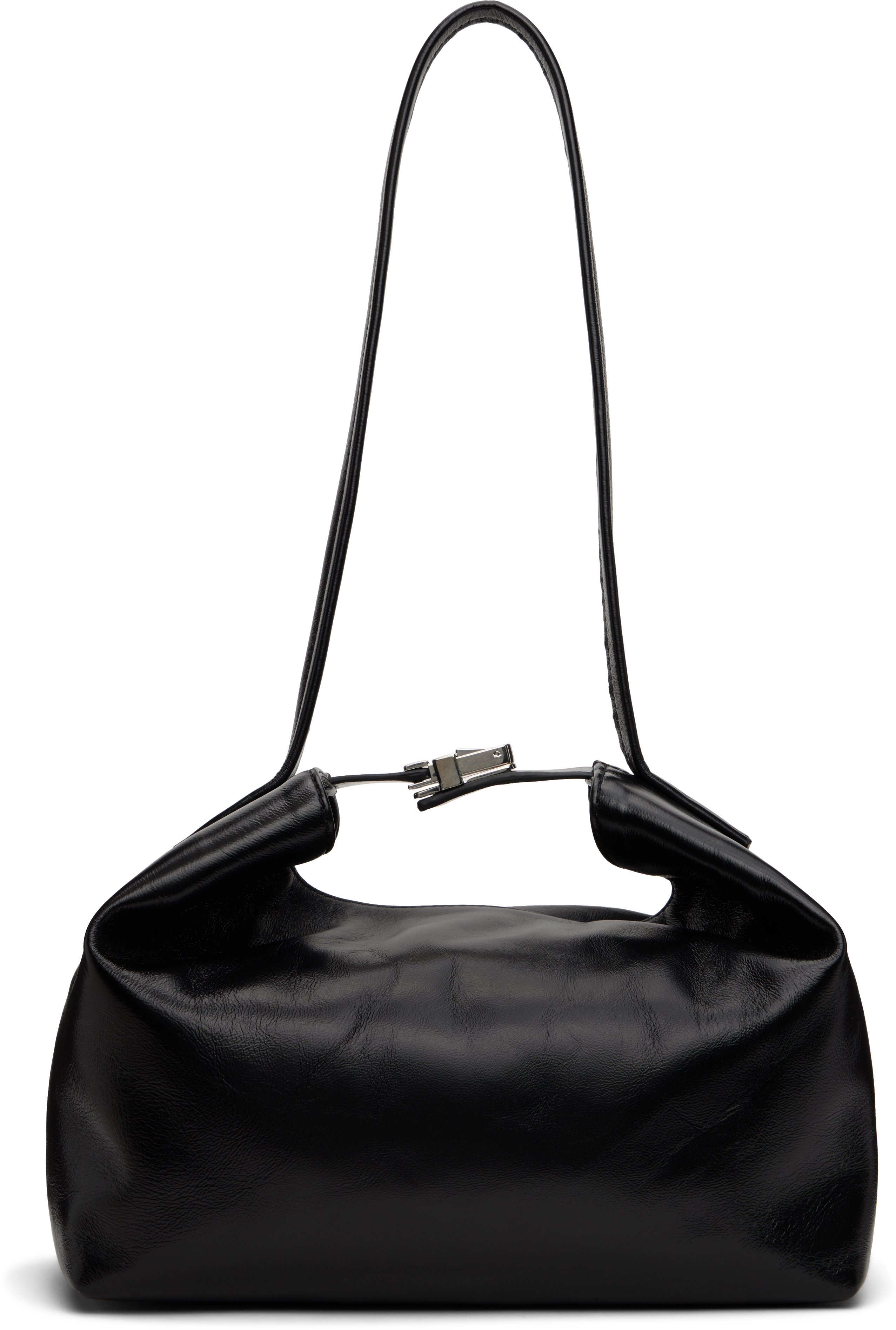 Black Bea Creased Leather Bag