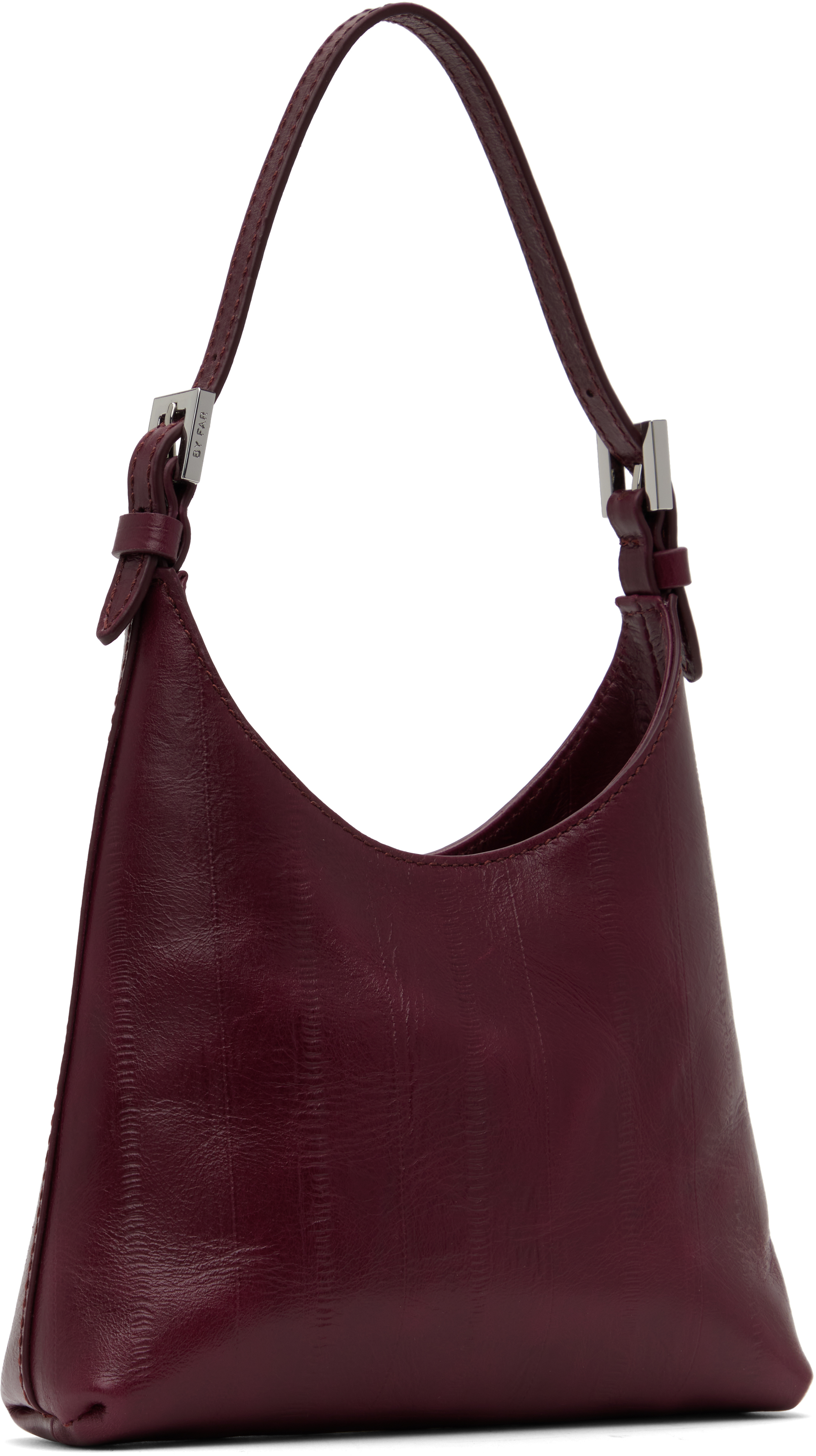 By Far Burgundy Baby Camryn Bag