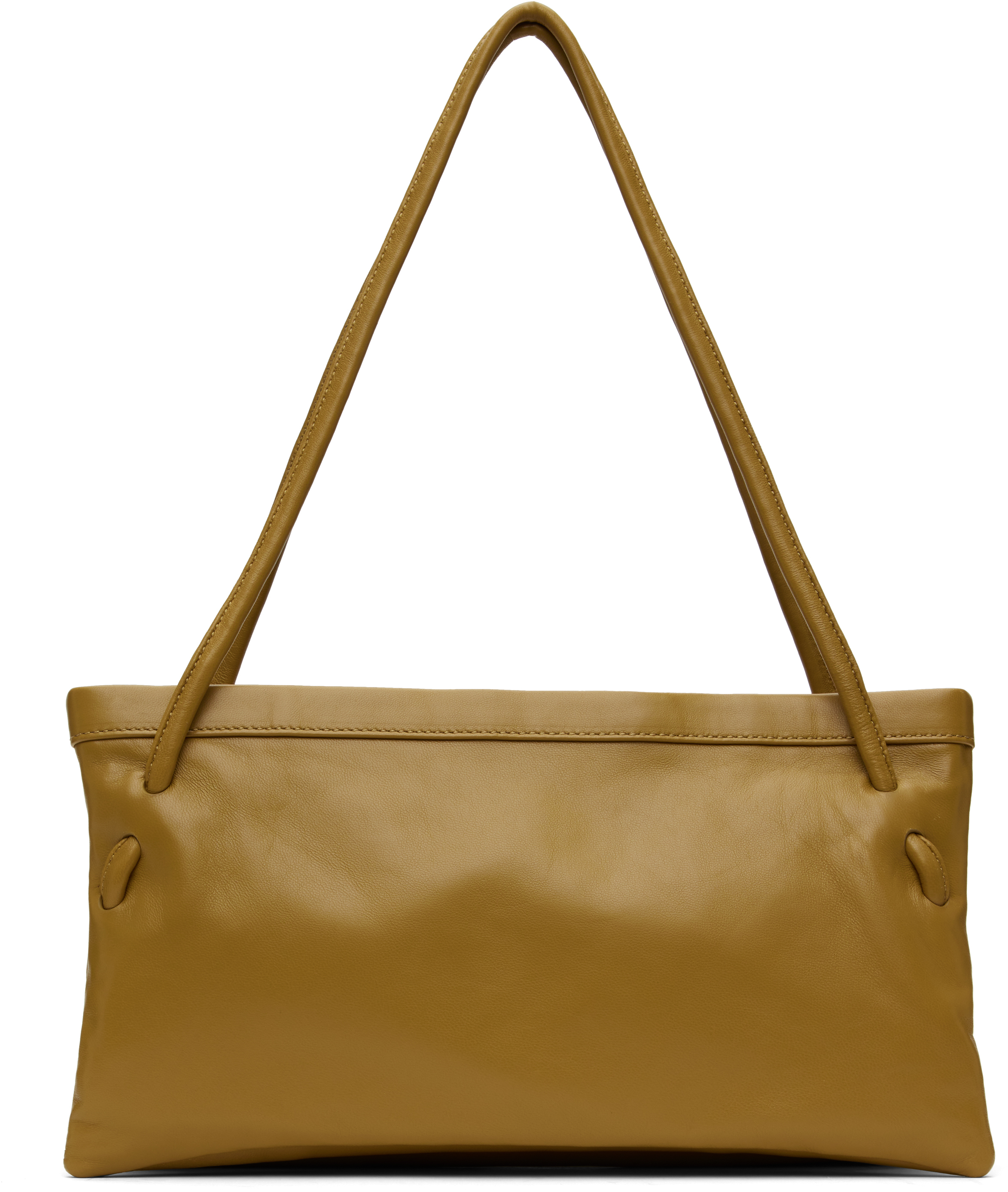 トートバッグ by FAR Cream leather Gib shoulder bag By Far bags for Women | SSENSE Canada