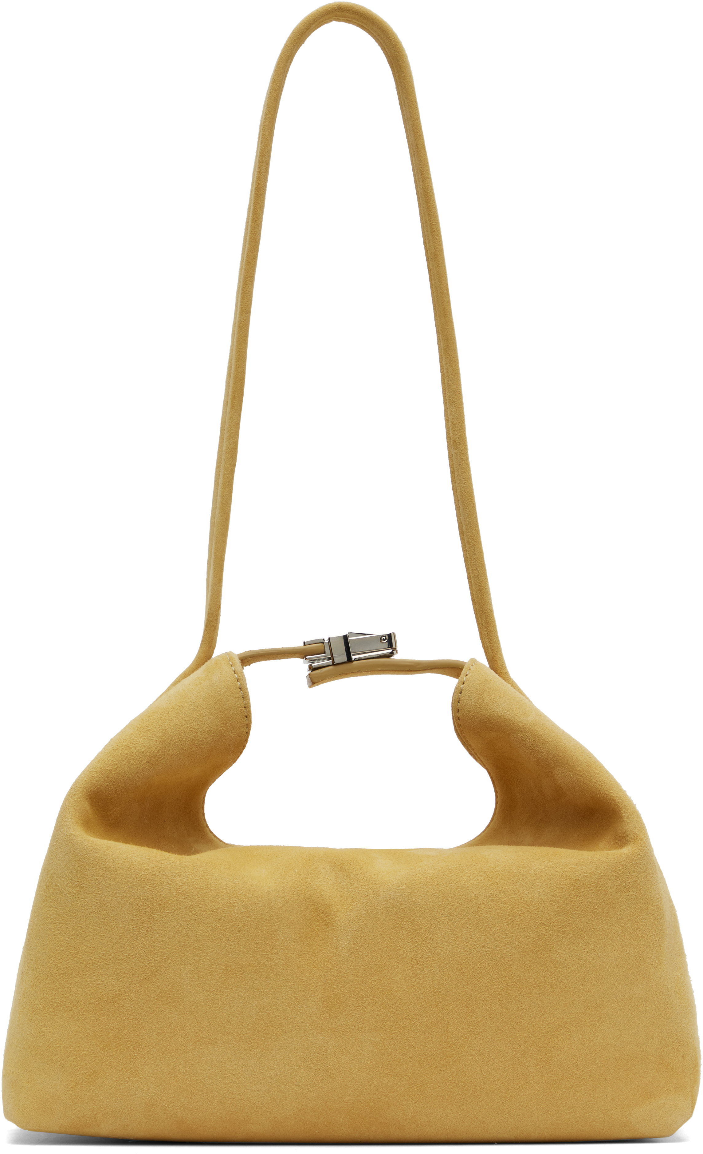 Beige Bea Kid Suede Leather Bag
