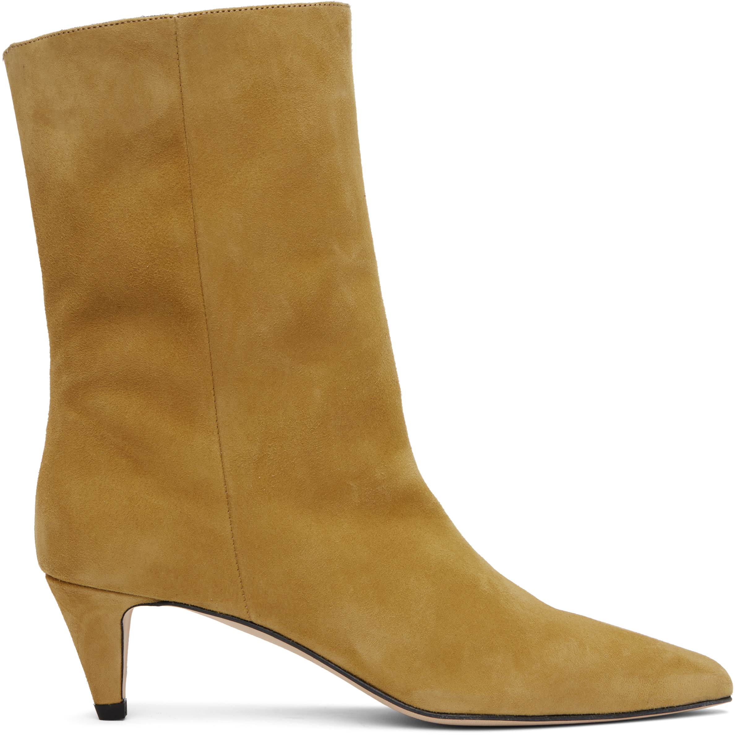 By Far Tan Lysander Kid Suede Leather Boots