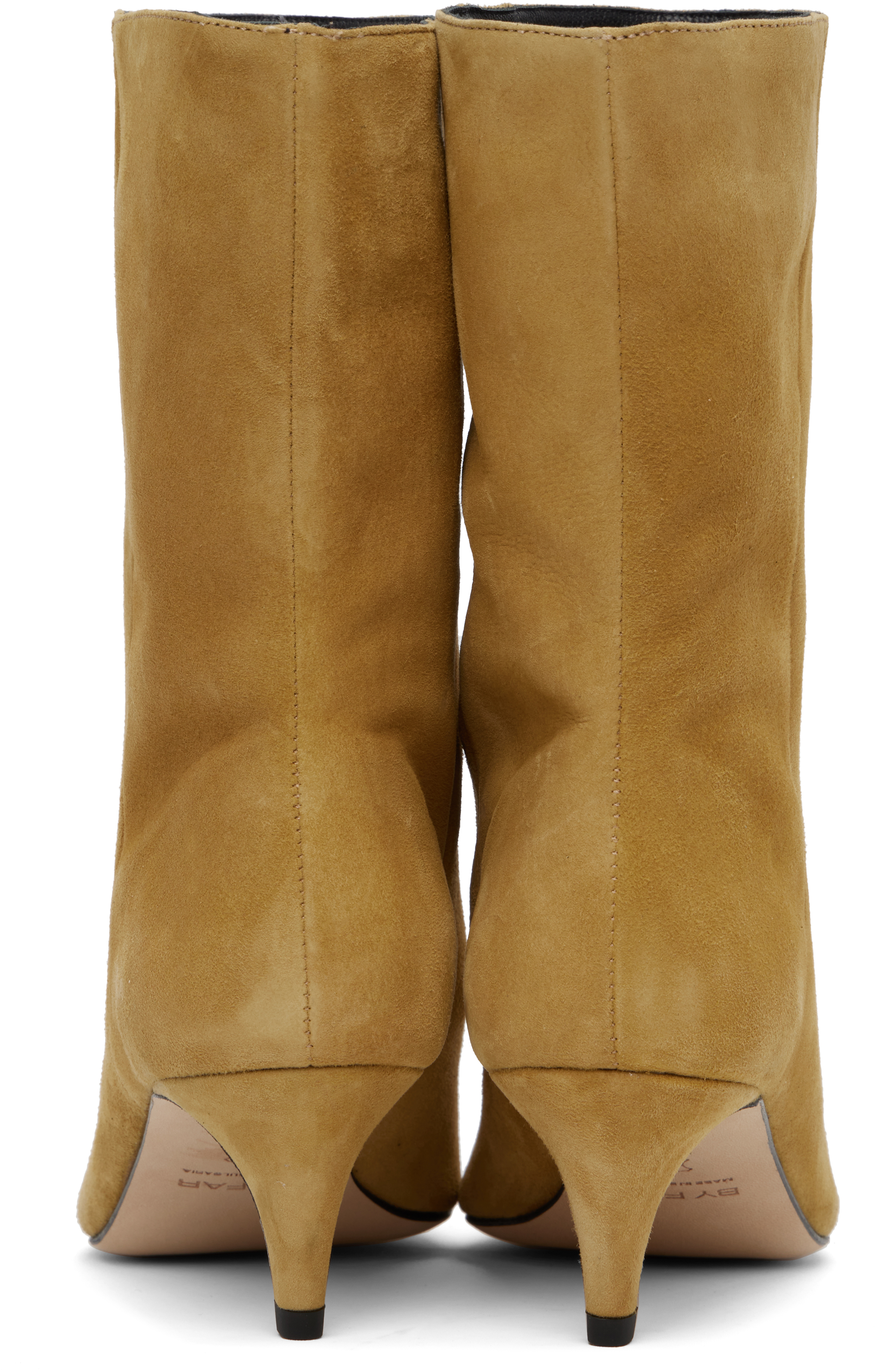 By Far Tan Lysander Kid Suede Leather Boots