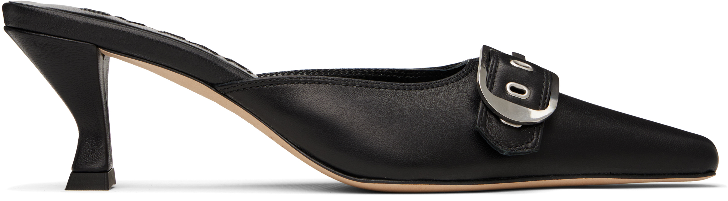 Black Evelyn Mules