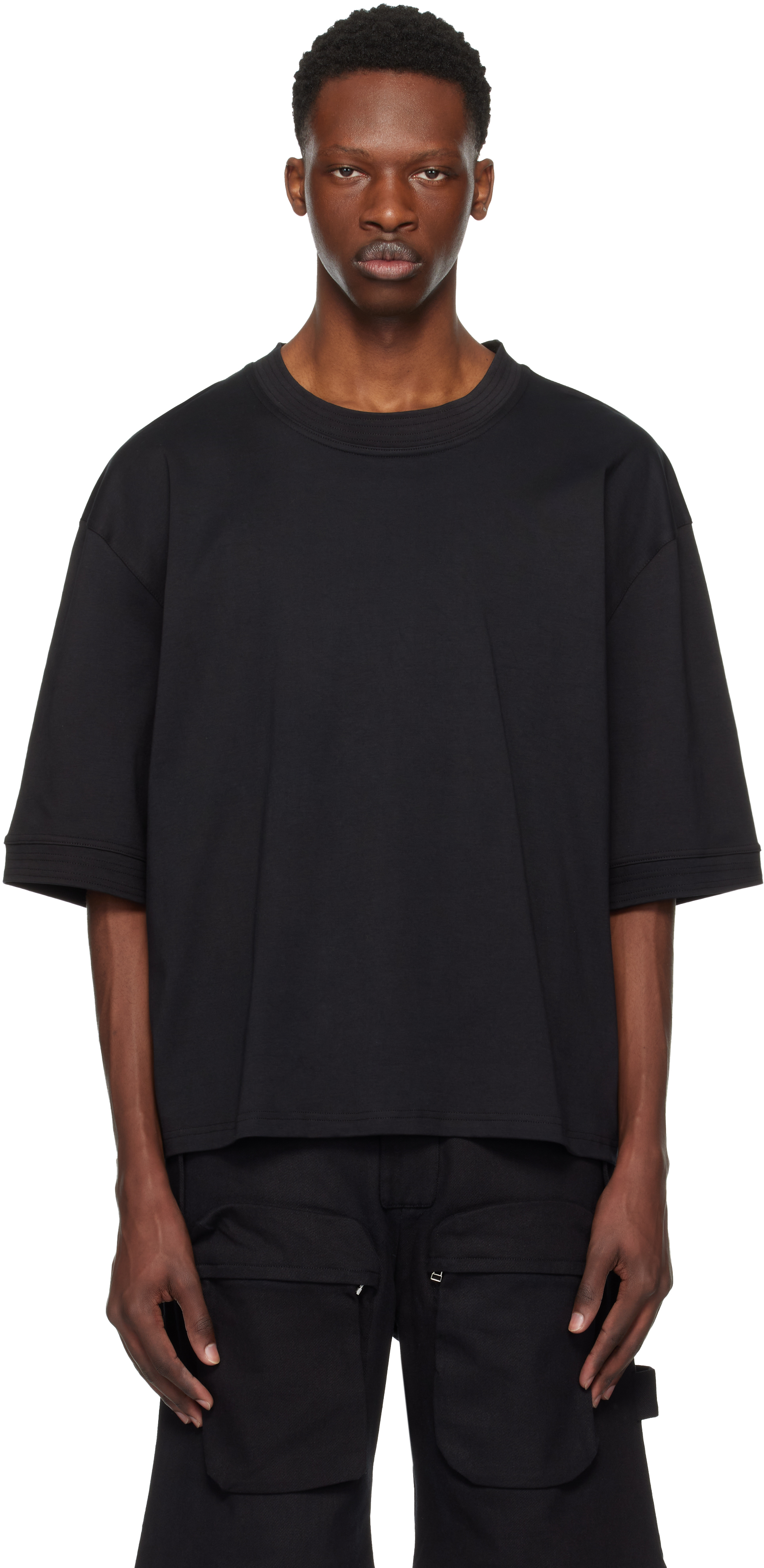 【関税込み】Tondolo ブラック Gilled Tシャツ Tondolo Black Gilled T-shirt | ModeSens