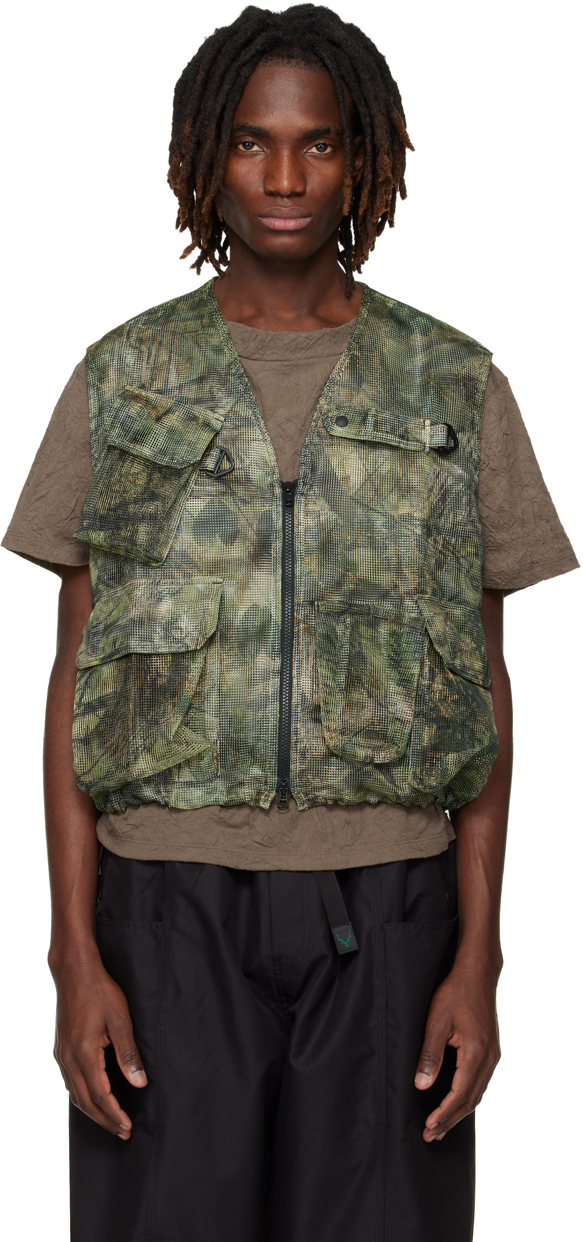 South2West8 Bush Treck Vest ベスト South2 West8: Khaki Bush Trek Vest | SSENSE