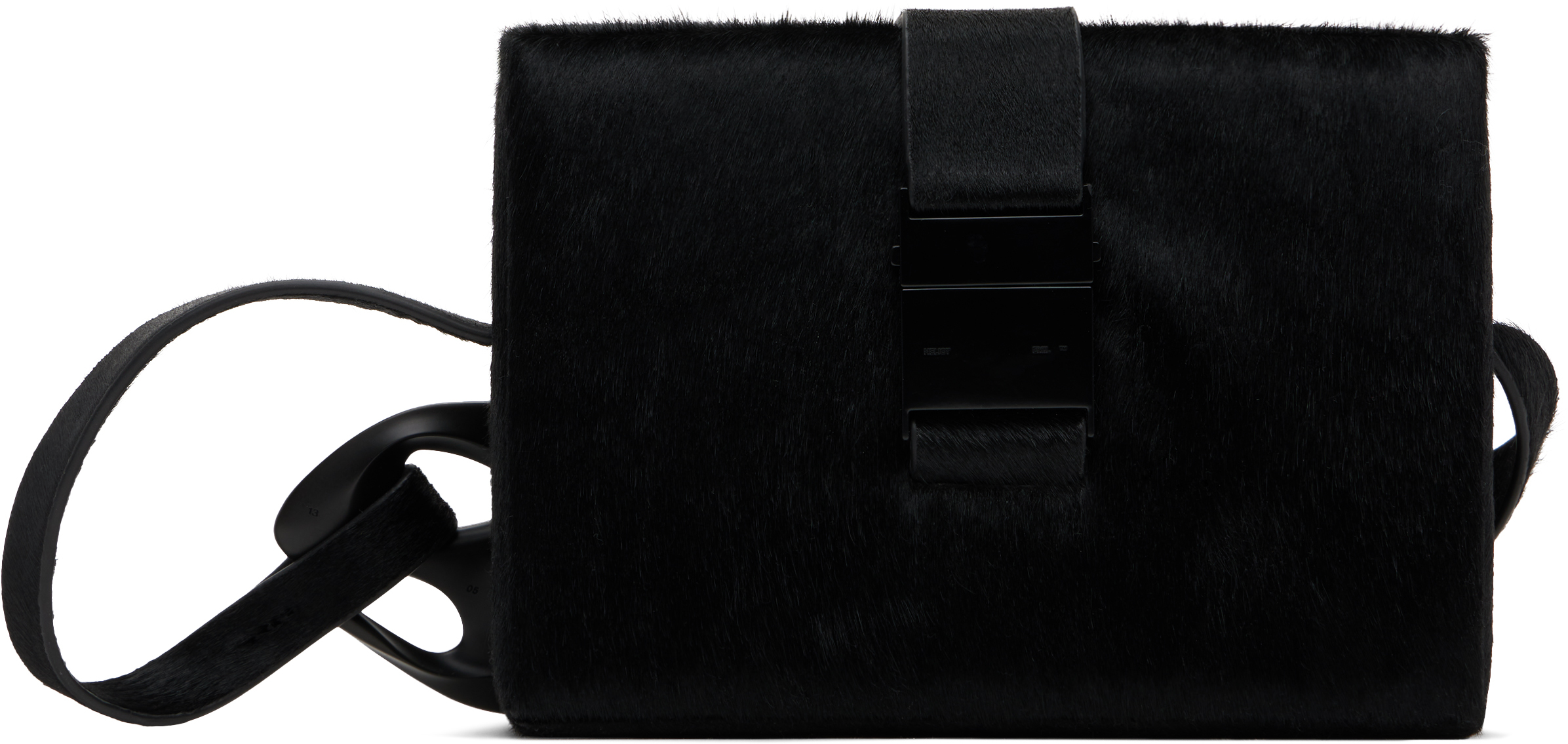 Black Pony Hair Solely Box Bag