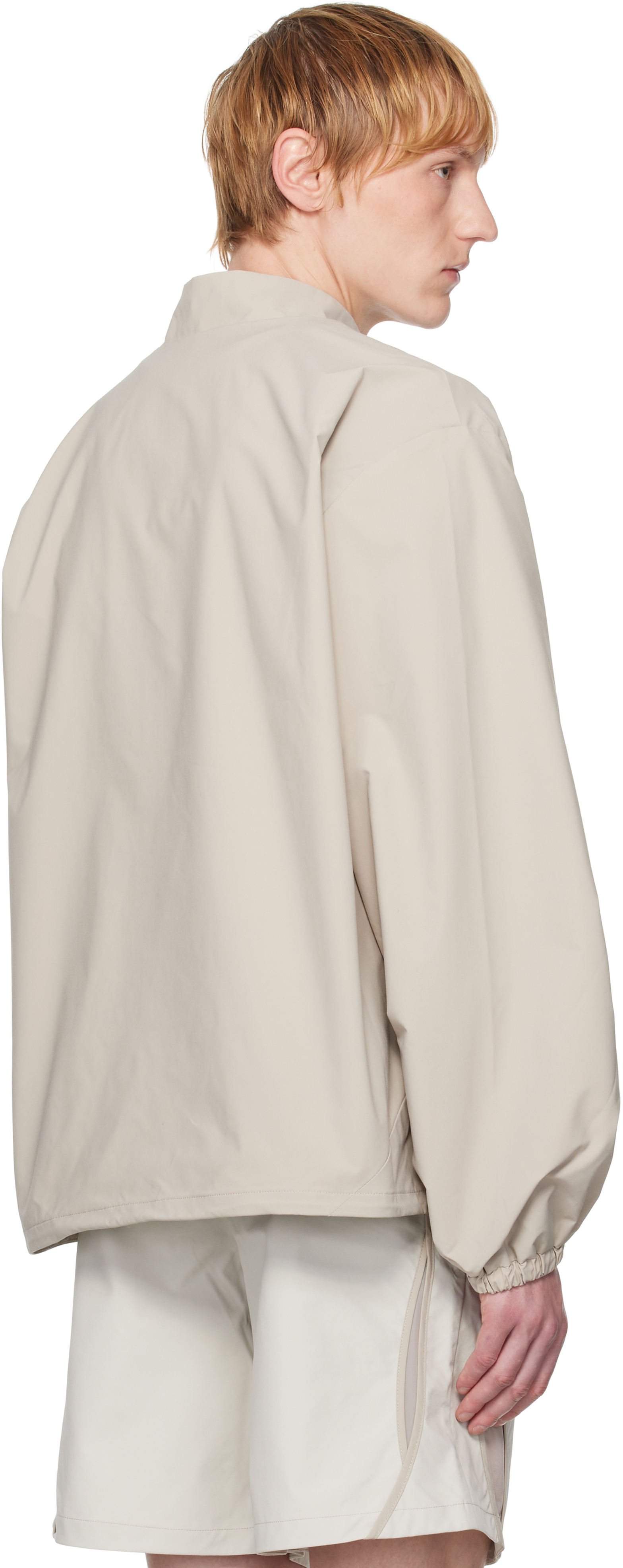 Heliot Emil Beige Surtsey Windbreaker Jacket In Neutral