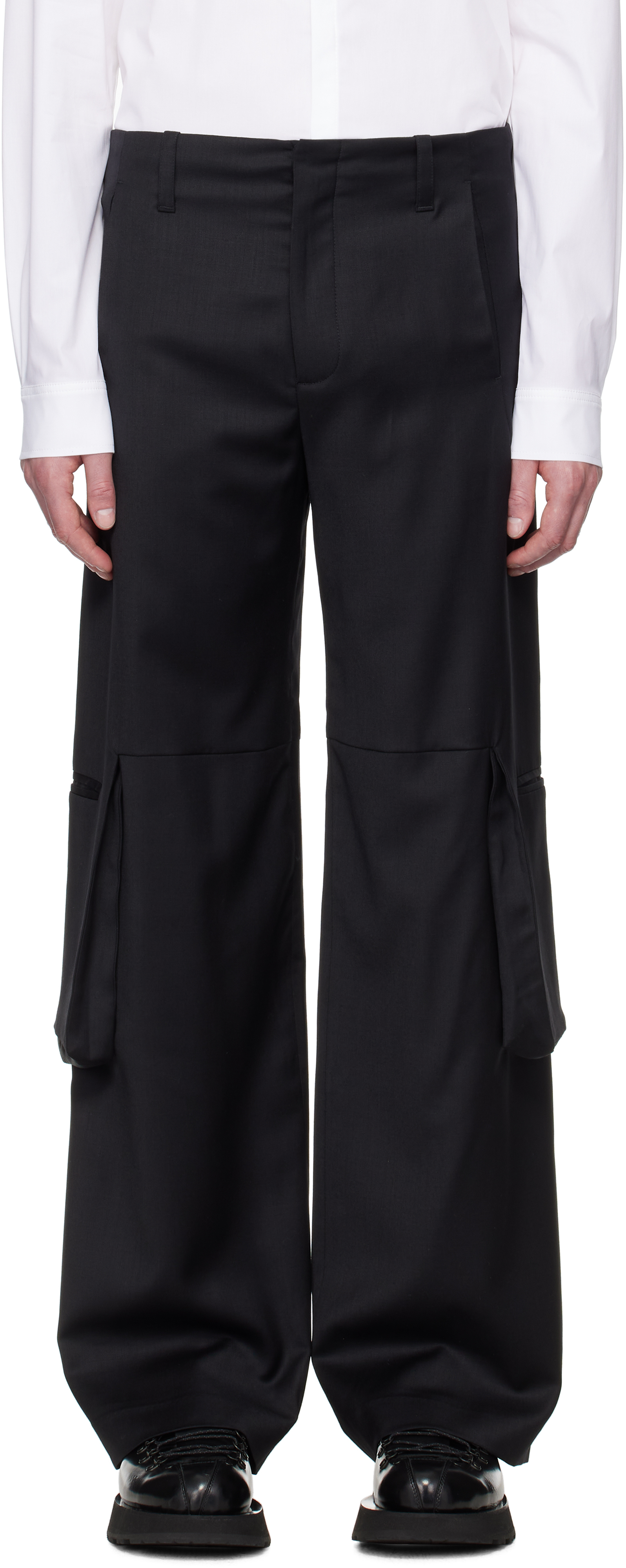 Black Ferro Tailored Cargo Pants