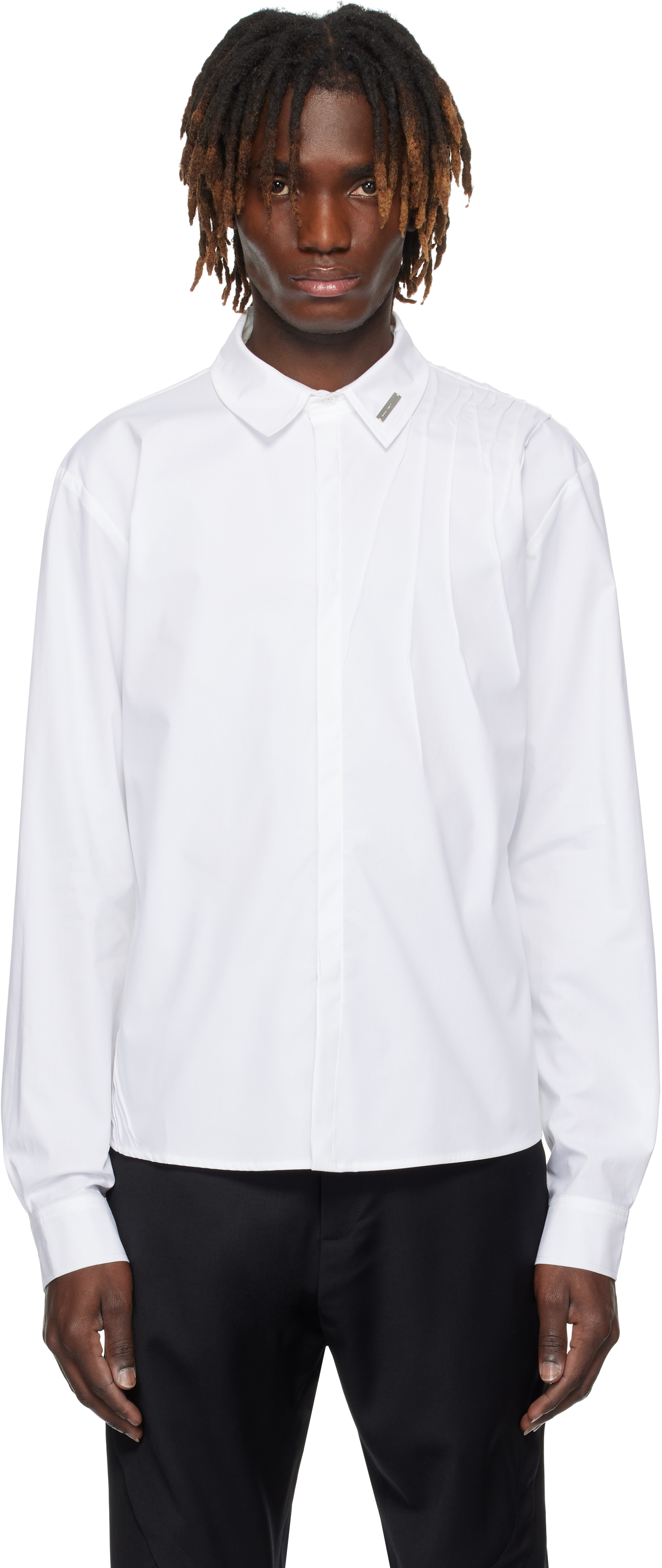 White Inertia Shirt by HELIOT EMIL on Sale
