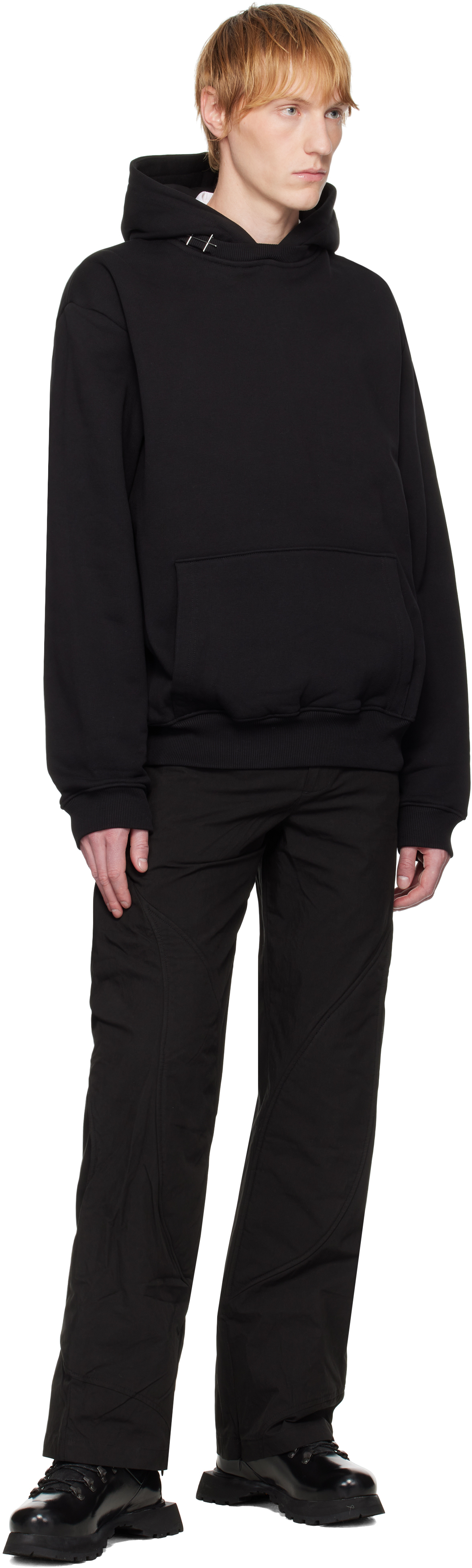 Heliot Emil Black Pietra Hoodie In Black