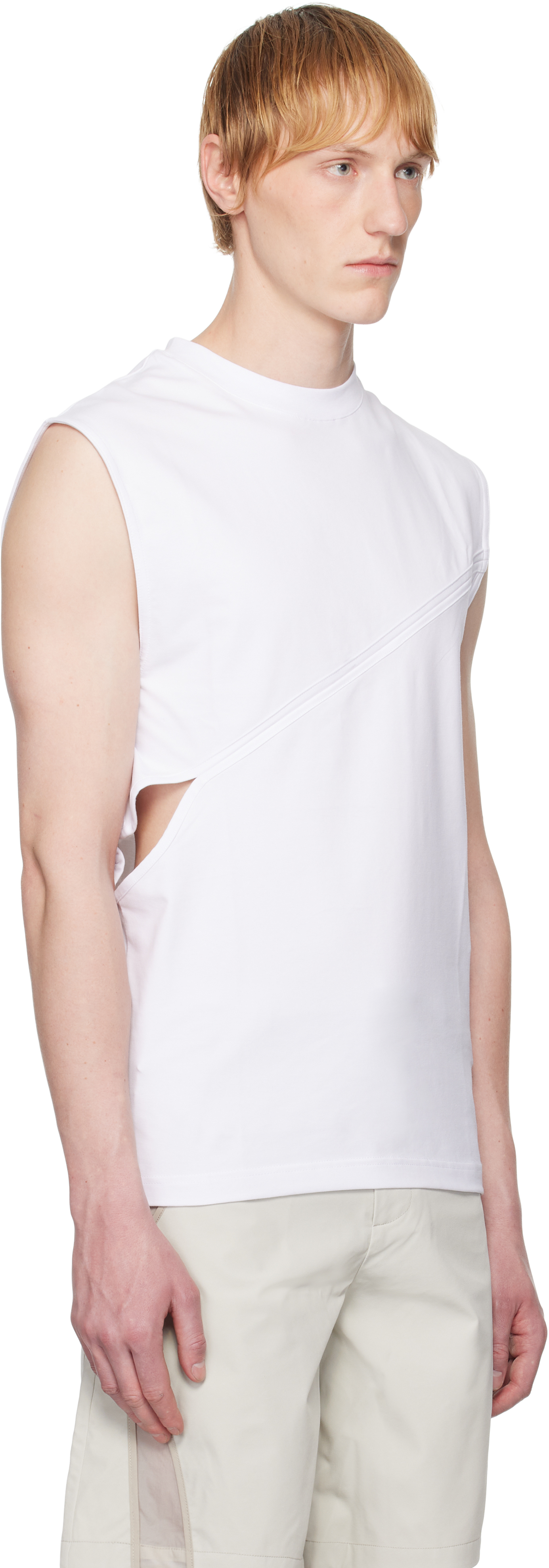 Heliot Emil White Pleistos Tank Top In White