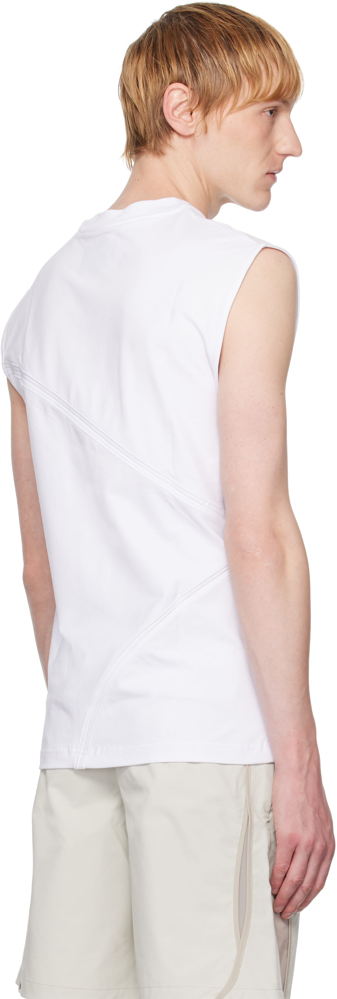 Heliot Emil White Pleistos Tank Top In White