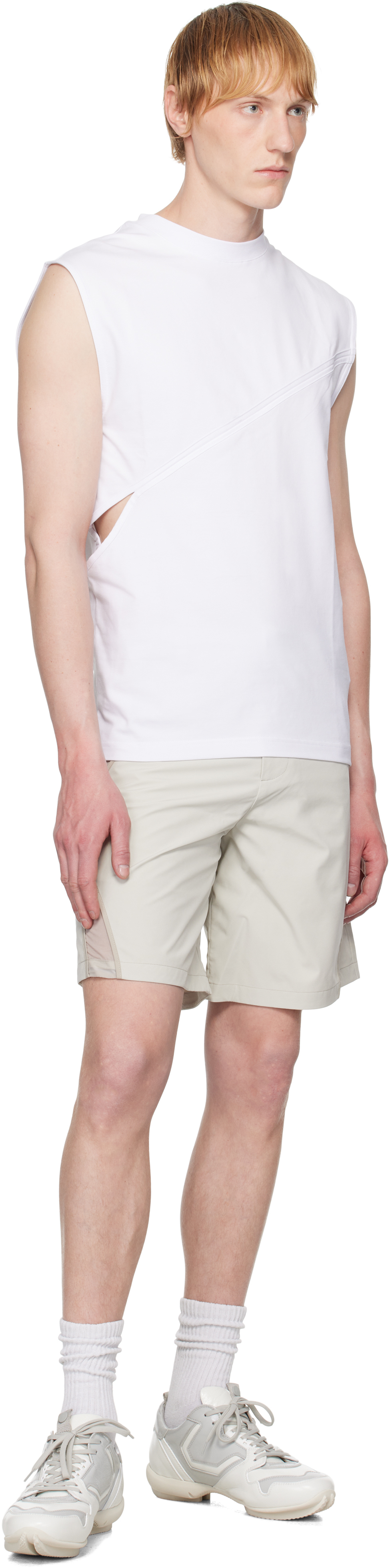 Heliot Emil White Pleistos Tank Top In White