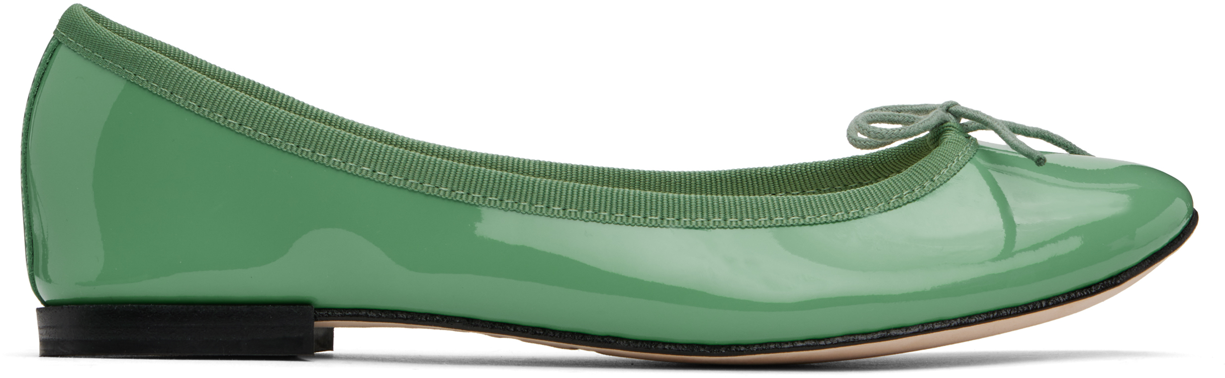 Repetto オリーブグリーン バレエシューズ 37 Repetto: SSENSE限定 グリーン Cendrillon バレエシューズ