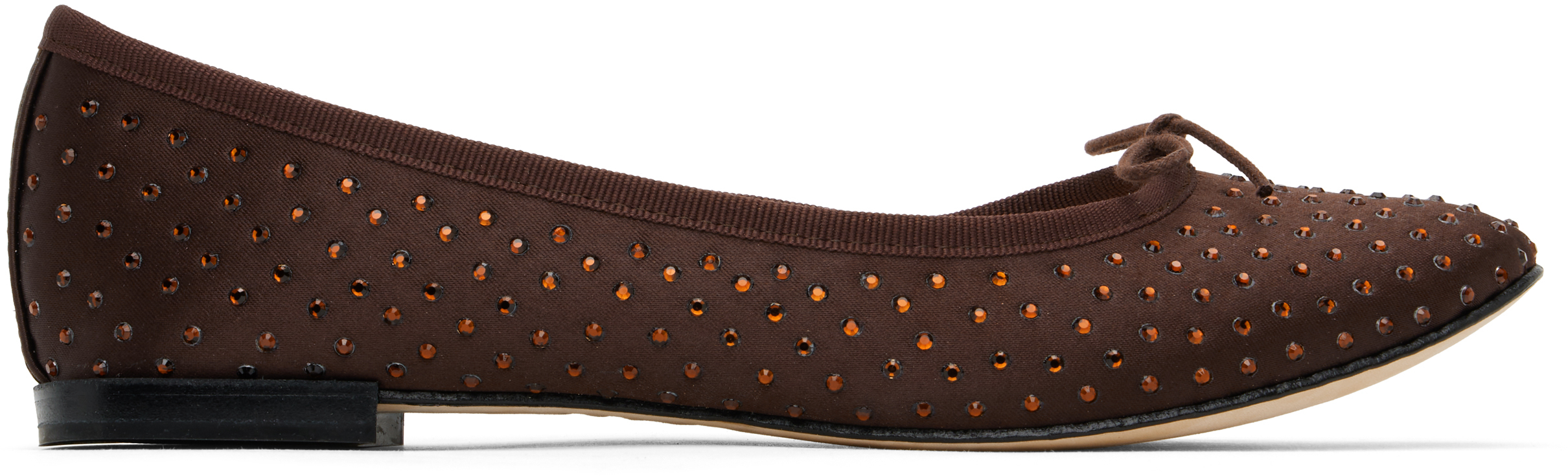 Brown High Cendrillon Ballerina Flats