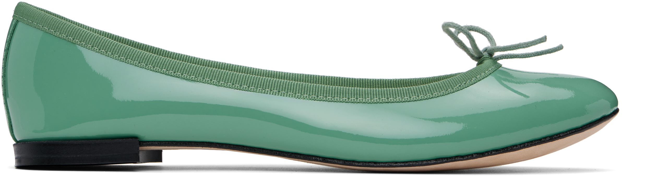 Repetto: SSENSE Exclusive Green Cendrillon Ballerina Flats Repetto: SSENSE Exclusive Green Cendrillon Ballerina Flats