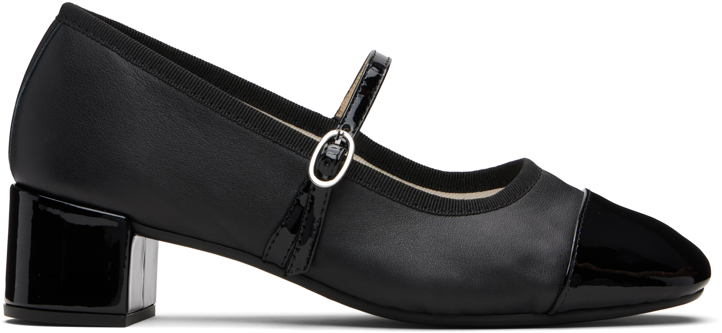 Black Georgiana 45 Mary-Jane Heels