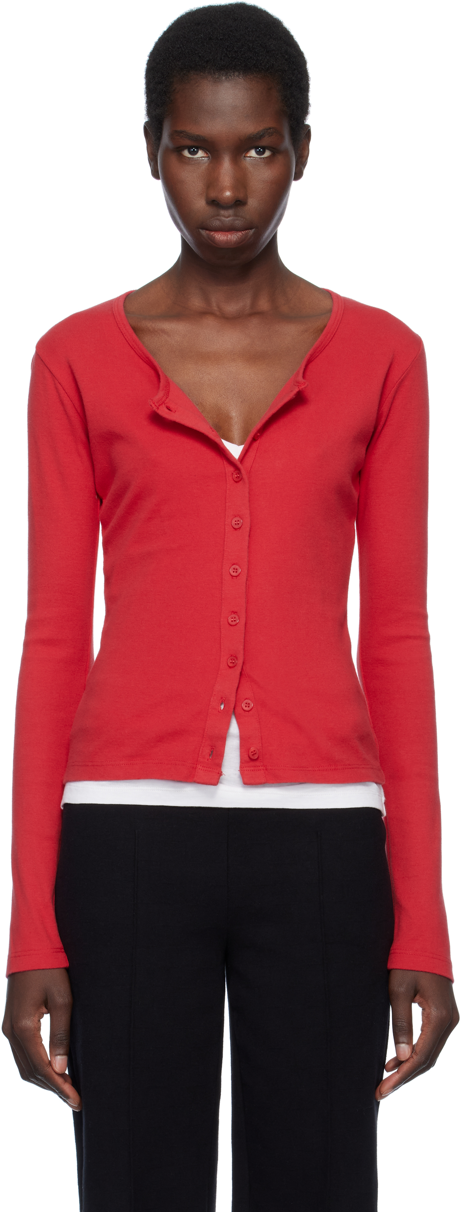 Gil Rodriguez Red Sophie Cardigan
