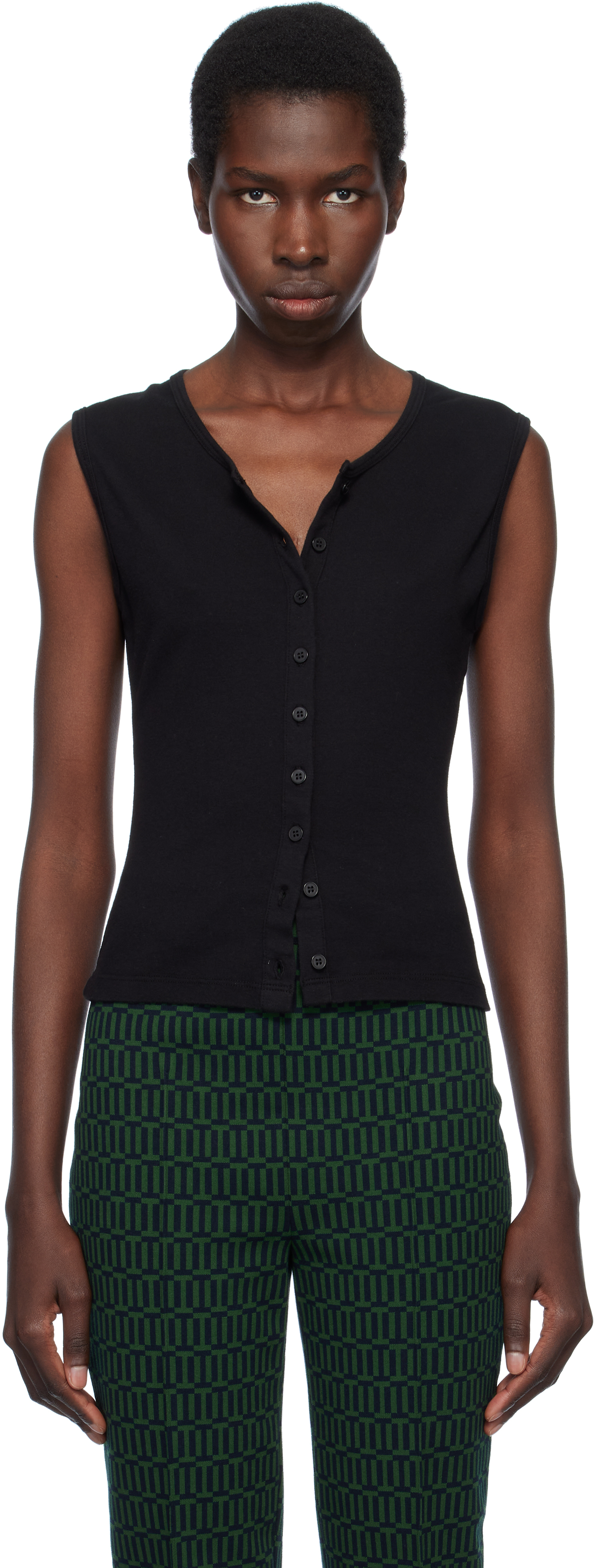 Gil Rodriguez Black Sophie Sleeveless Top