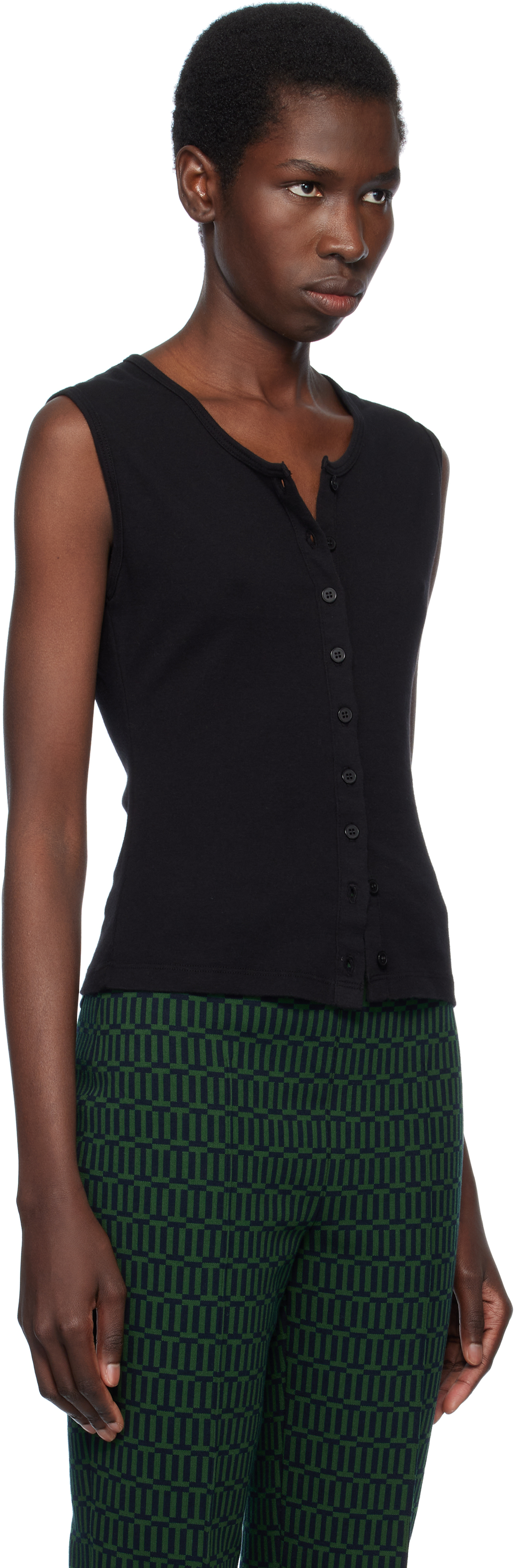 Gil Rodriguez Black Sophie Sleeveless Top