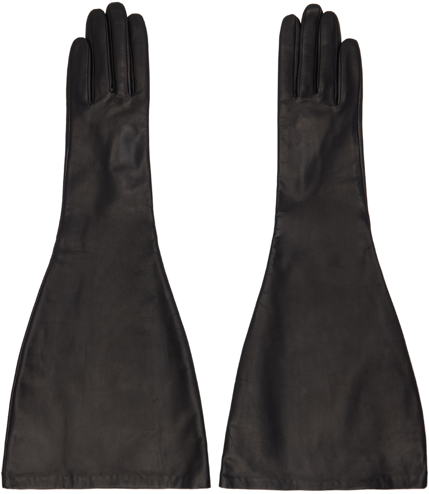 Shop Handsome Stockholm Black Essentials Wide Gloves