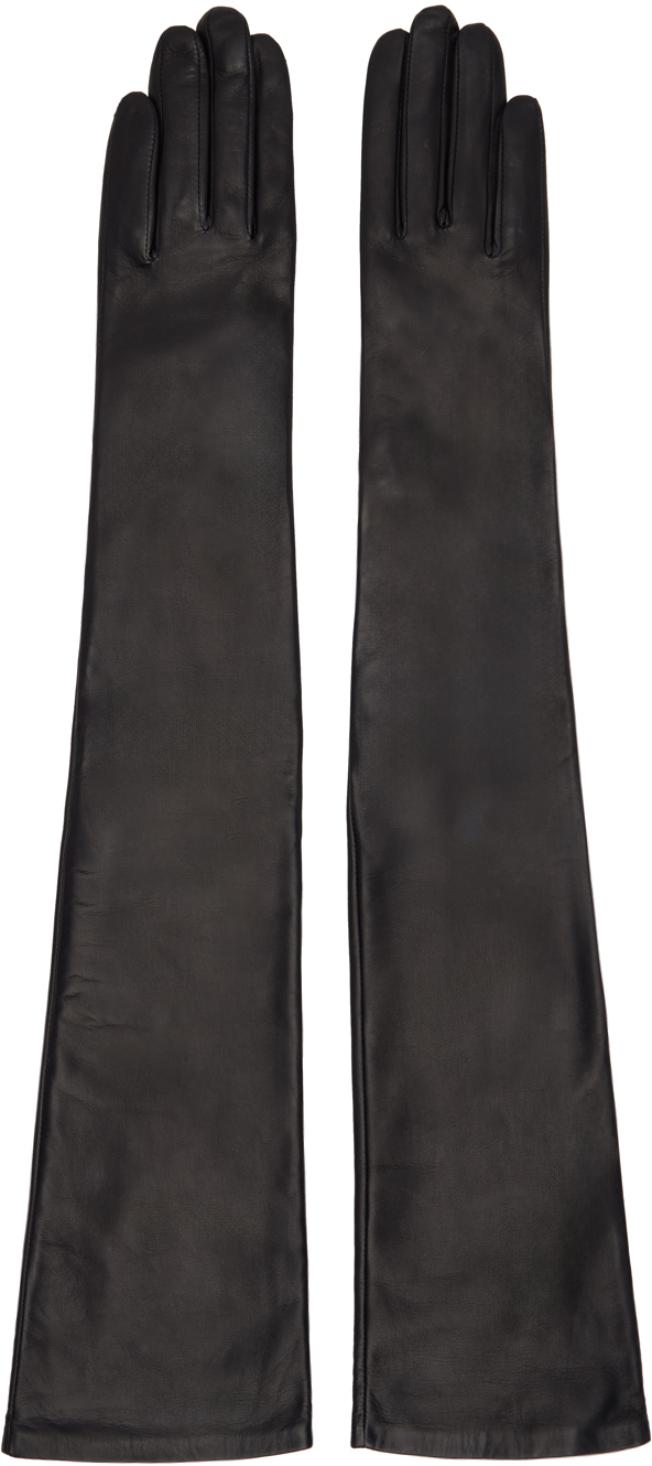 Shop Handsome Stockholm Black Essentials Extra Long Gloves