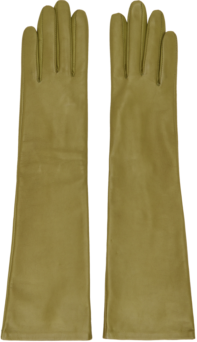 HANDSOME STOCKHOLM KHAKI ESSENTIALS LONG GLOVES 