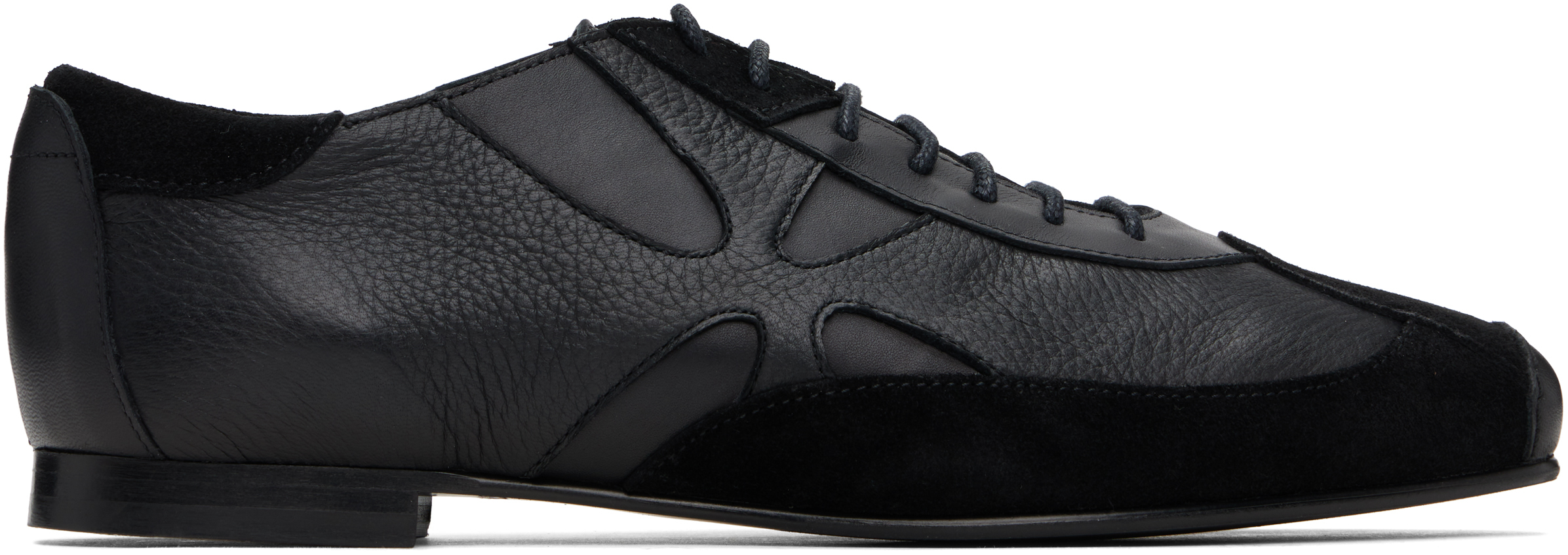 Black Slashed Hybrid Oxfords