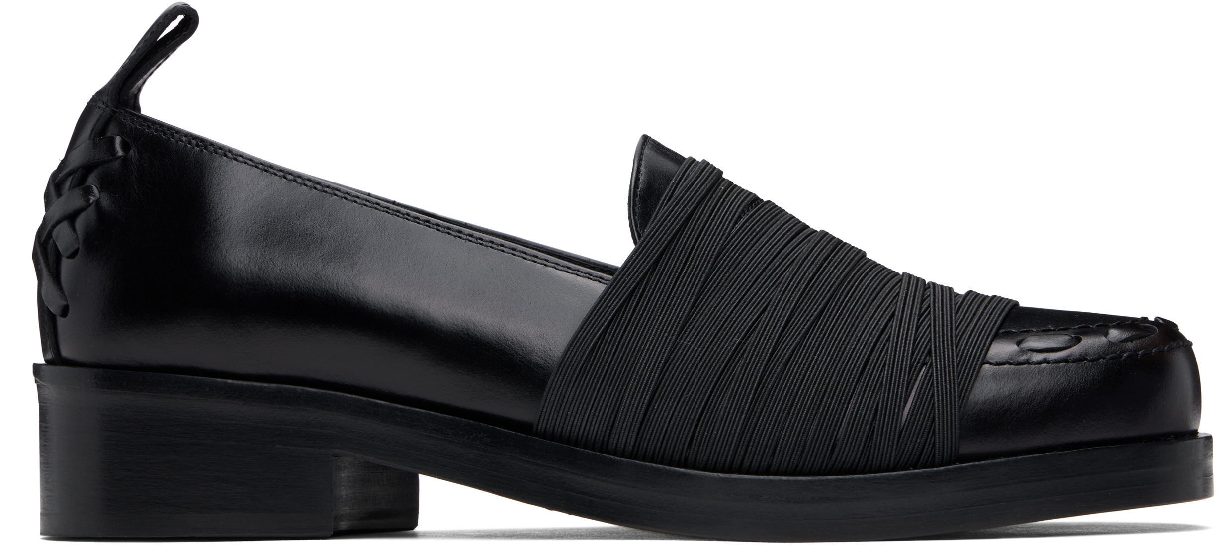 Black Elastic Loafers