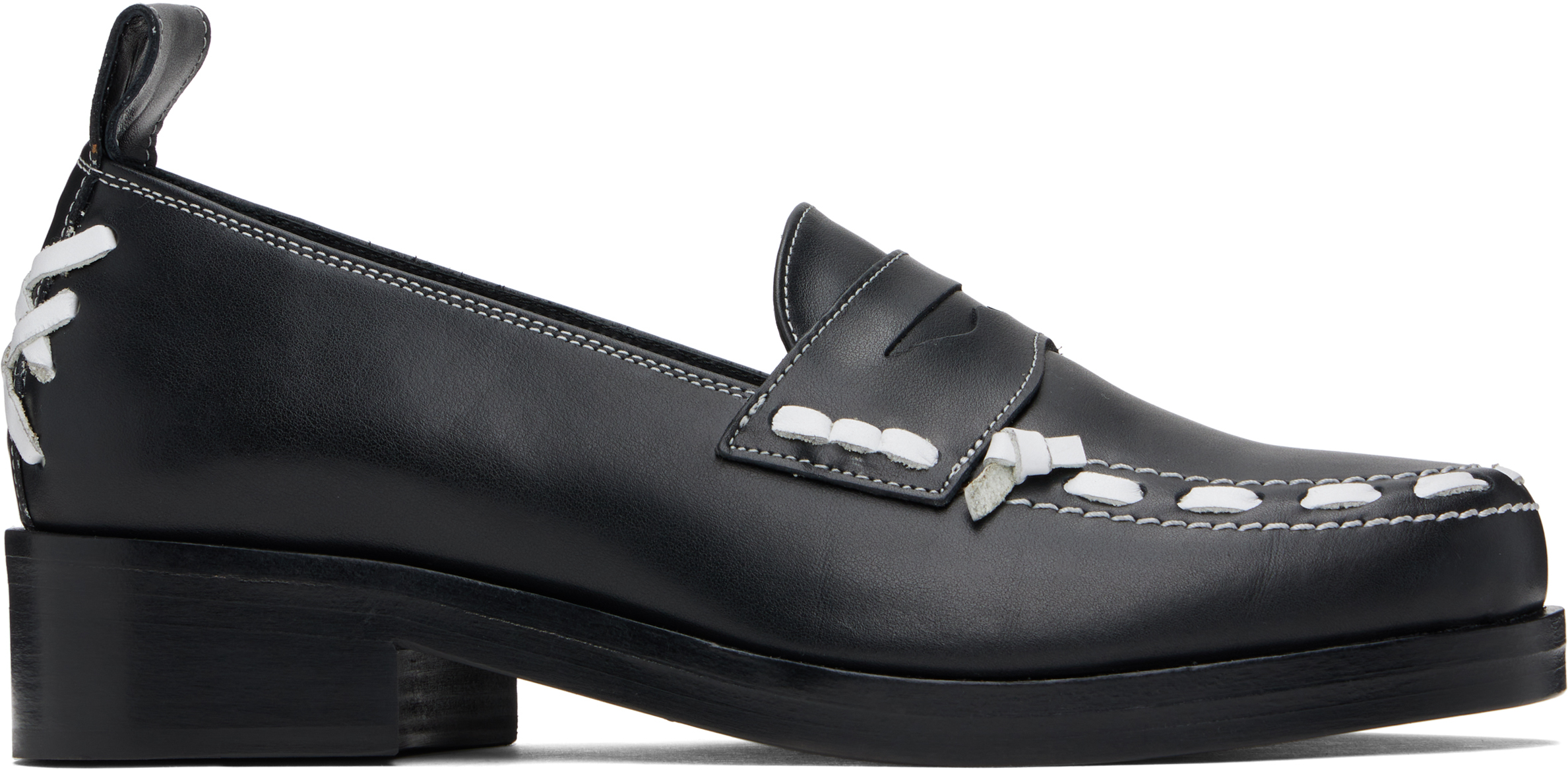 Black Leather Loafers