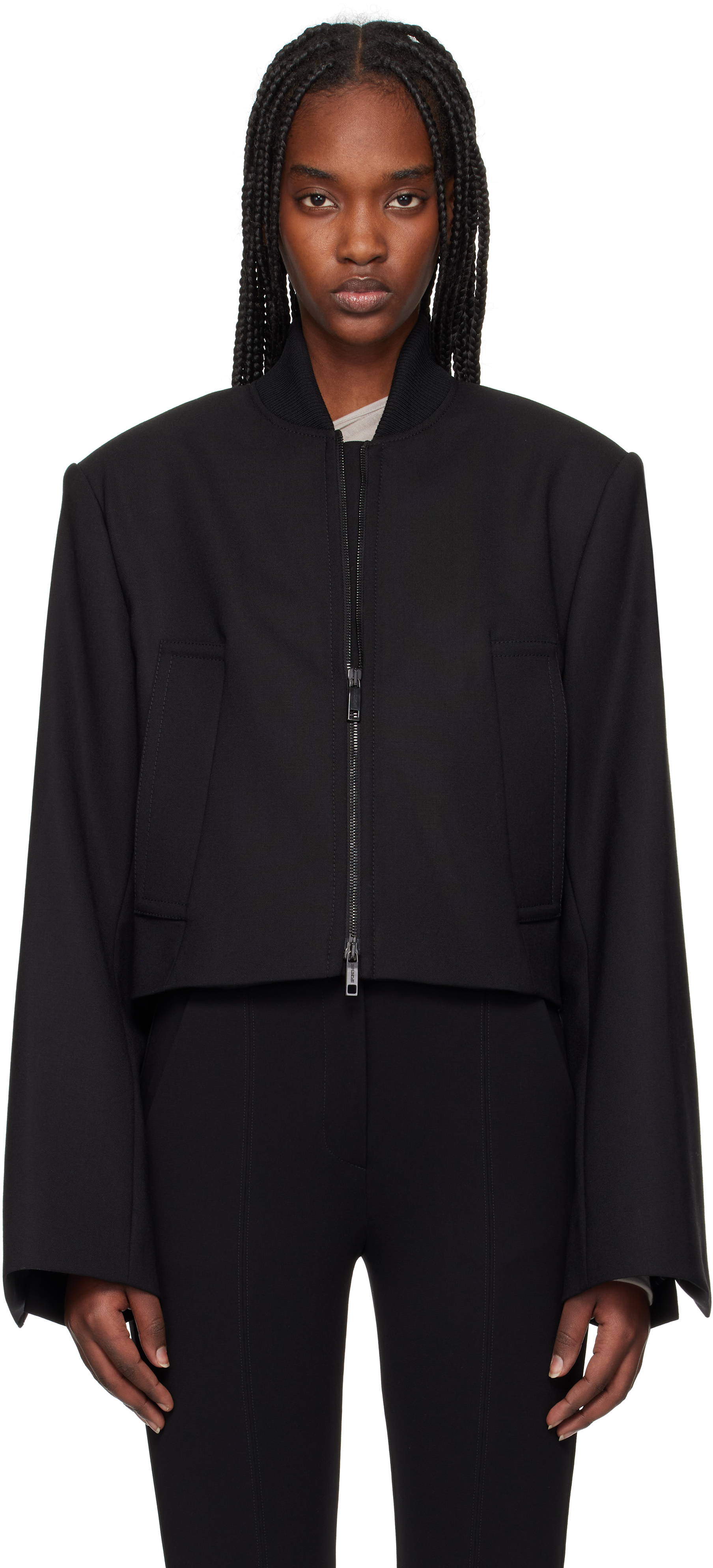 Black Fiocchi Jacket by Sportmax on Sale