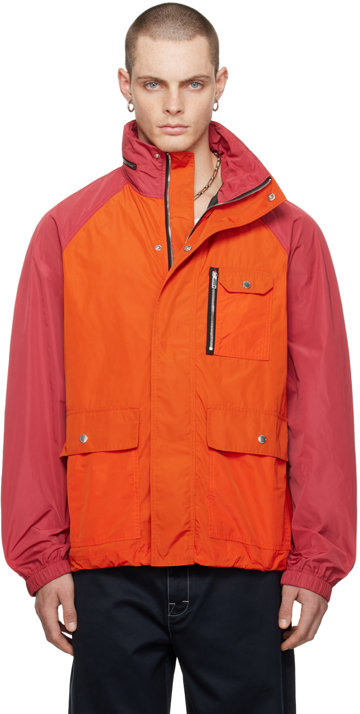 Shop Still Kelly Orange Shell Jacket In Orange / Pink