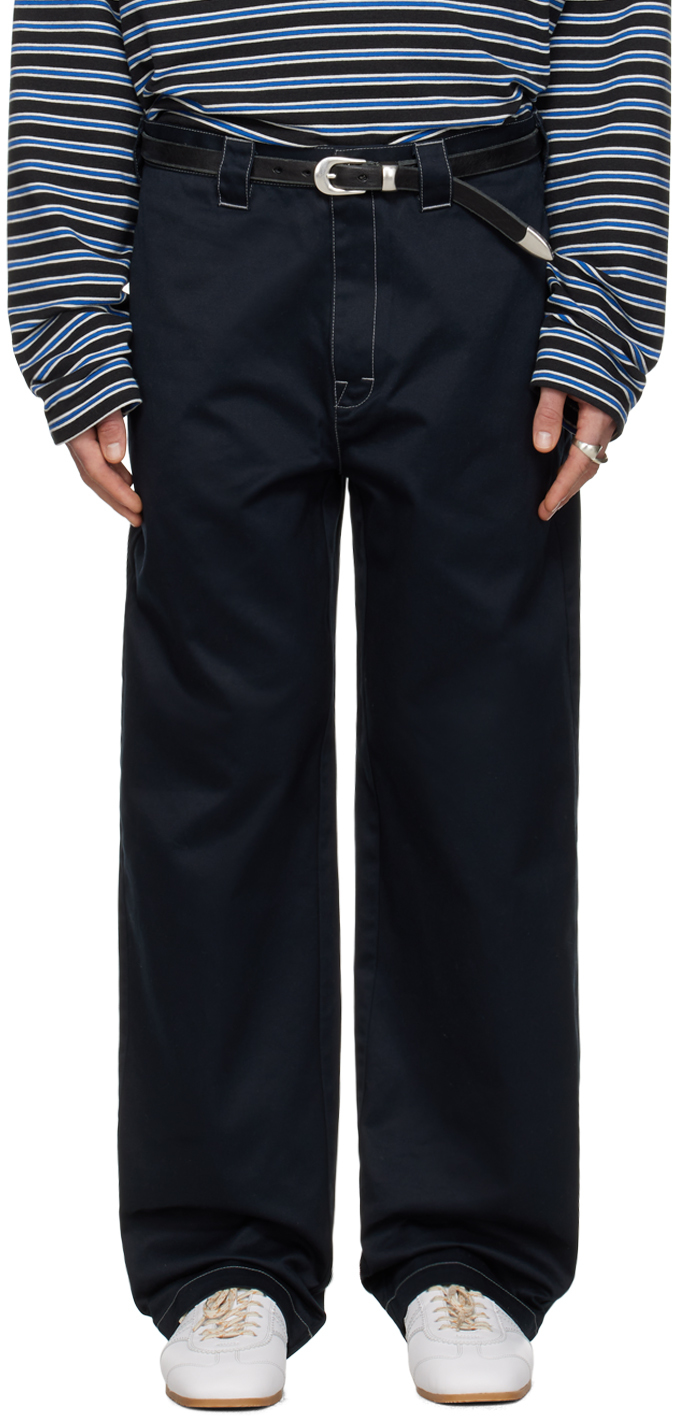 STILL KELLY NAVY WORKWEAR TROUSERS 