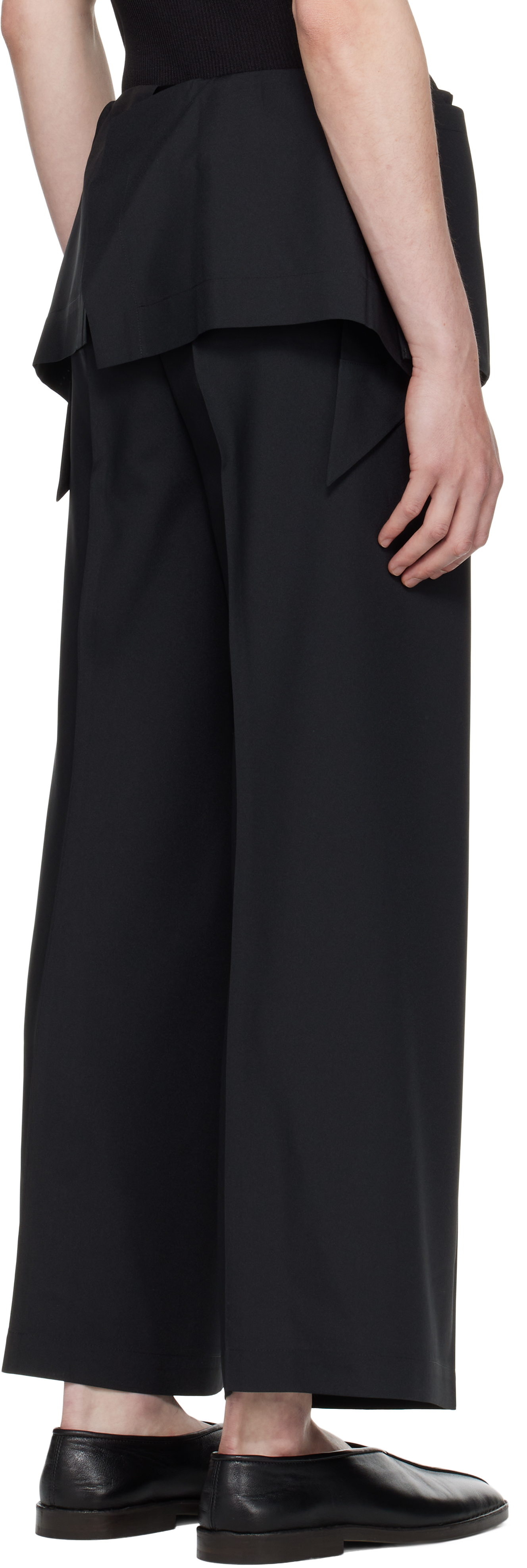 132 5. Issey Miyake Black Box Composition Solid Trousers