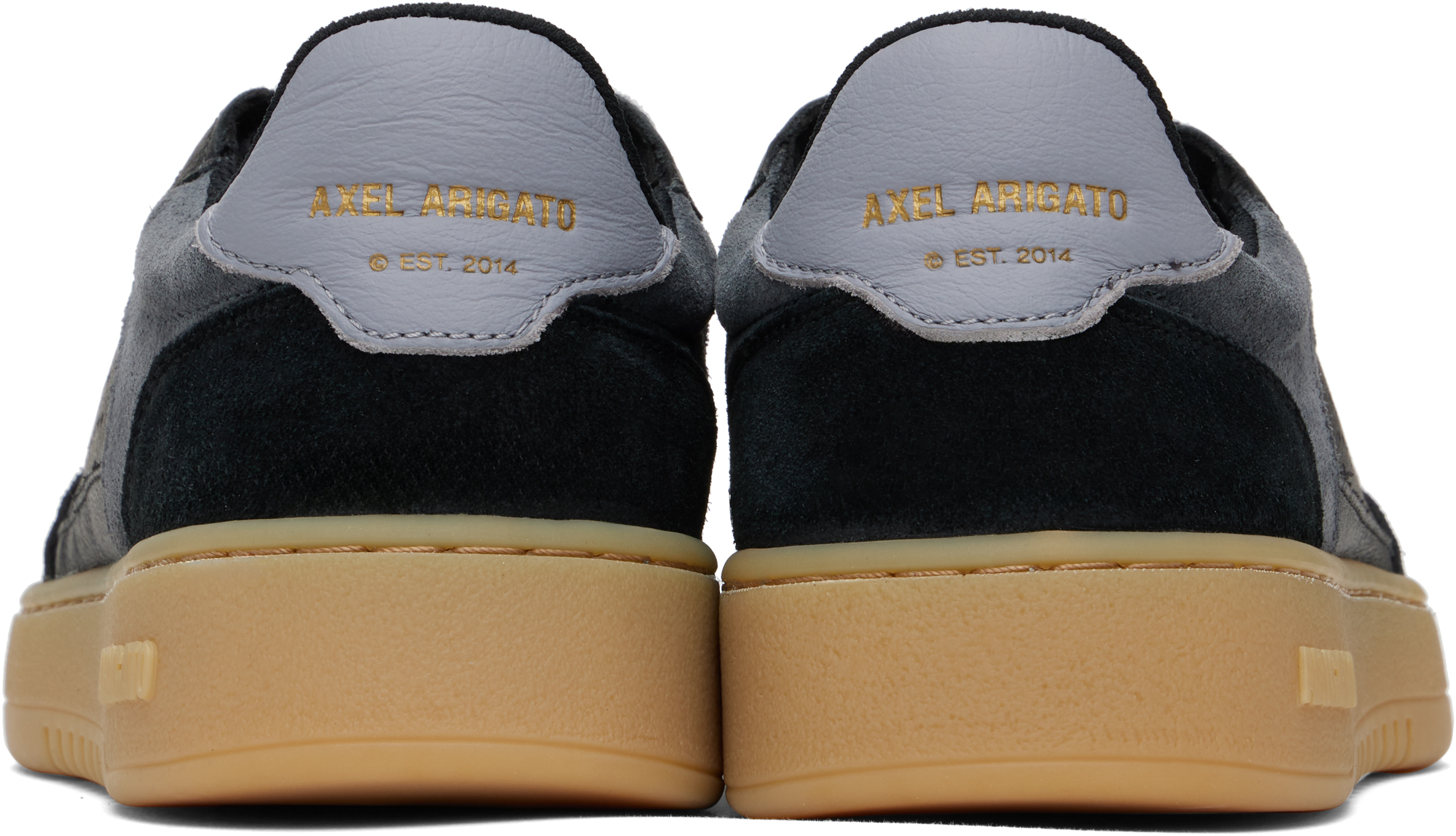 Axel Arigato Dice T-toe Panelled Leather Sneakers In Black/gum