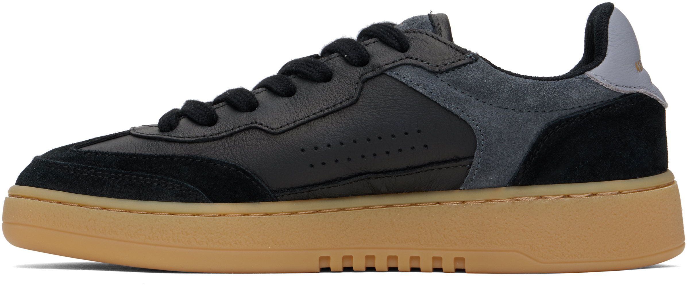 Axel Arigato Dice T-toe Panelled Leather Sneakers In Black/gum