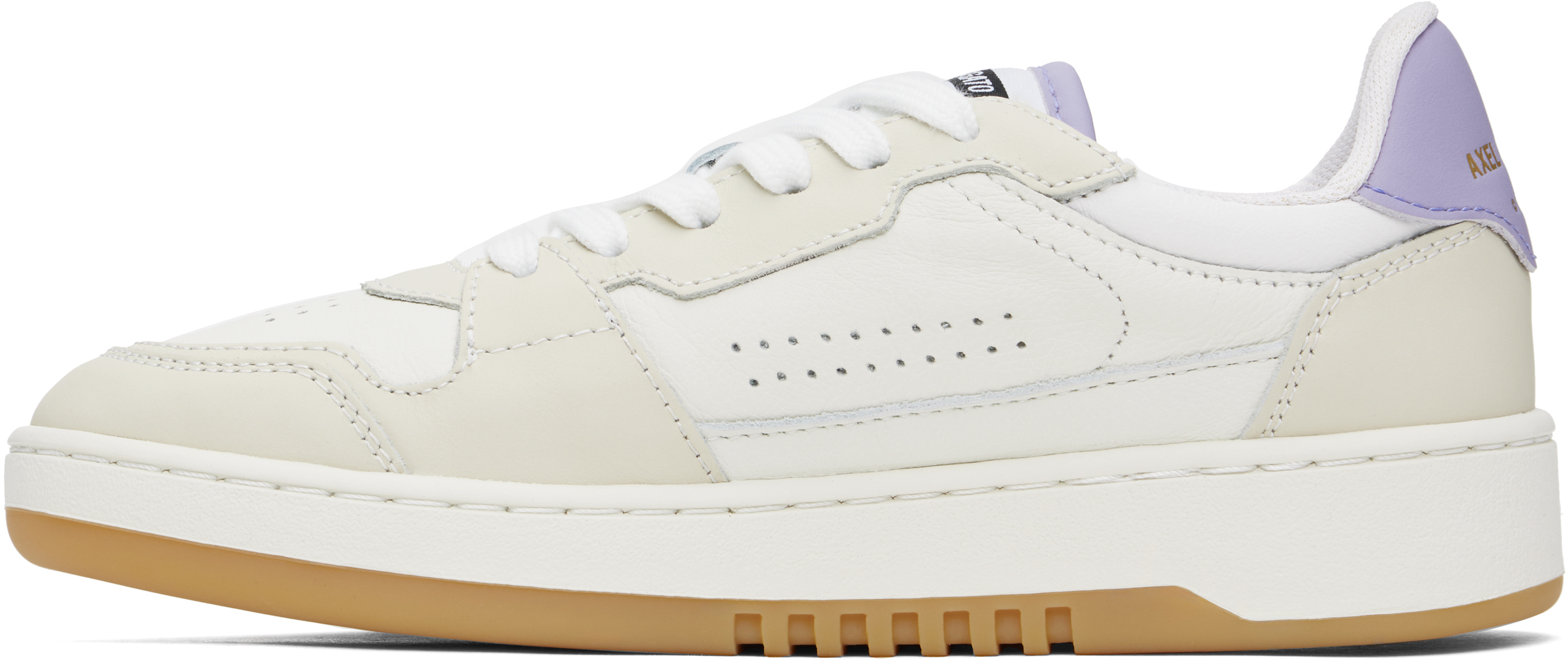 Axel Arigato Beige & Purple Dice Lo Sneakers In Beige/purple