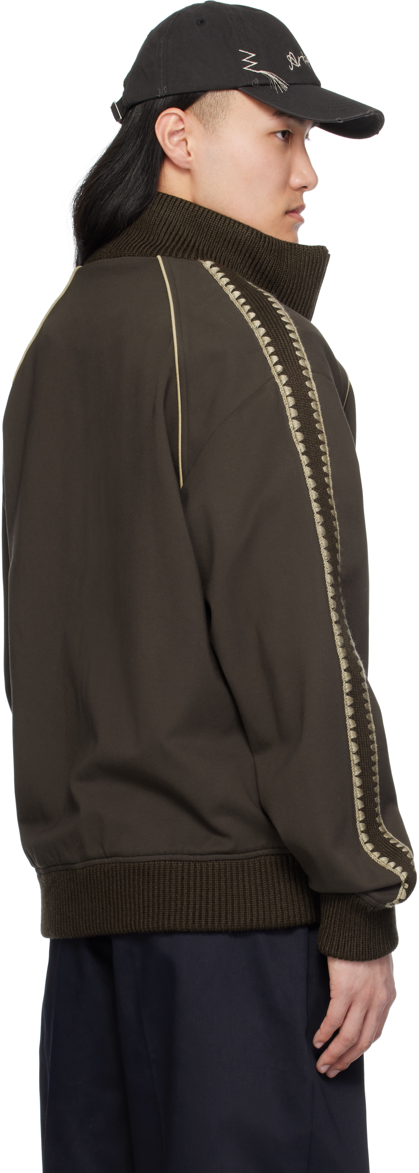 Axel Arigato Brown Carter Track Jacket In Dark Brown