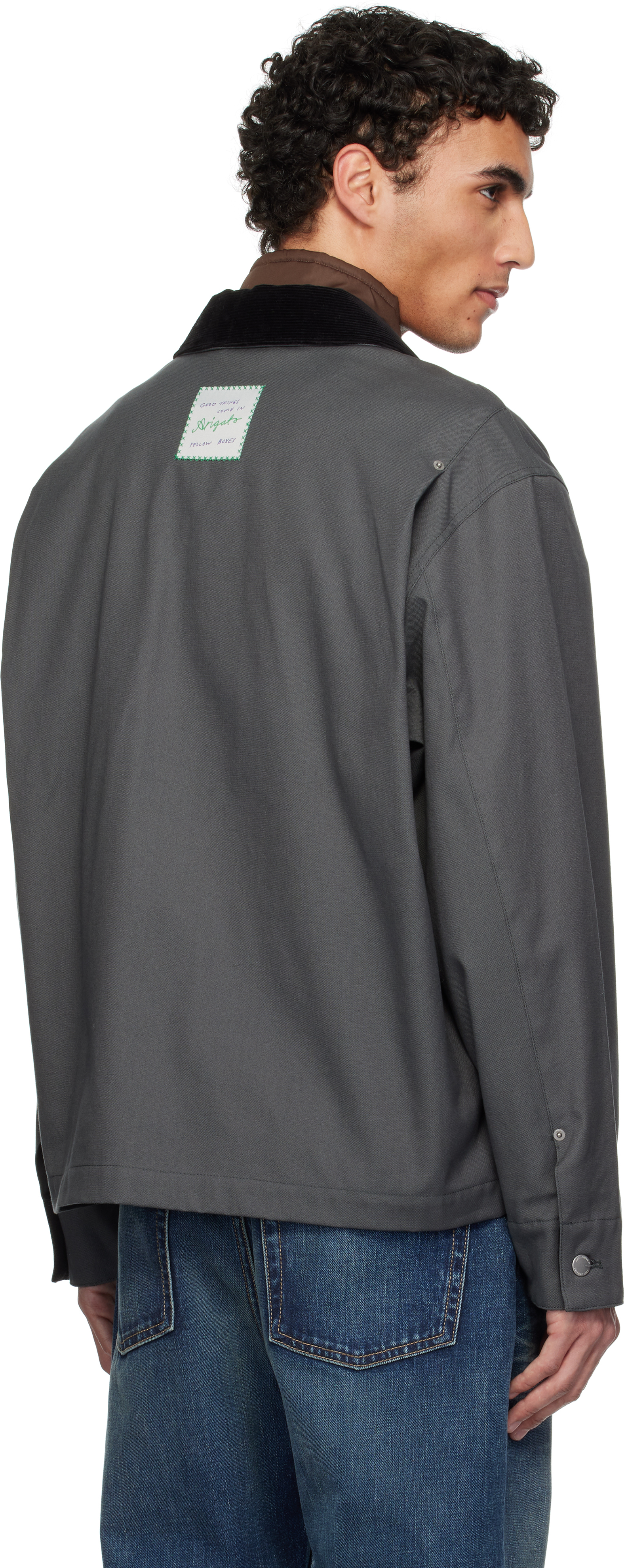 Axel Arigato Gray Dallas Chore Jacket In Dark Grey