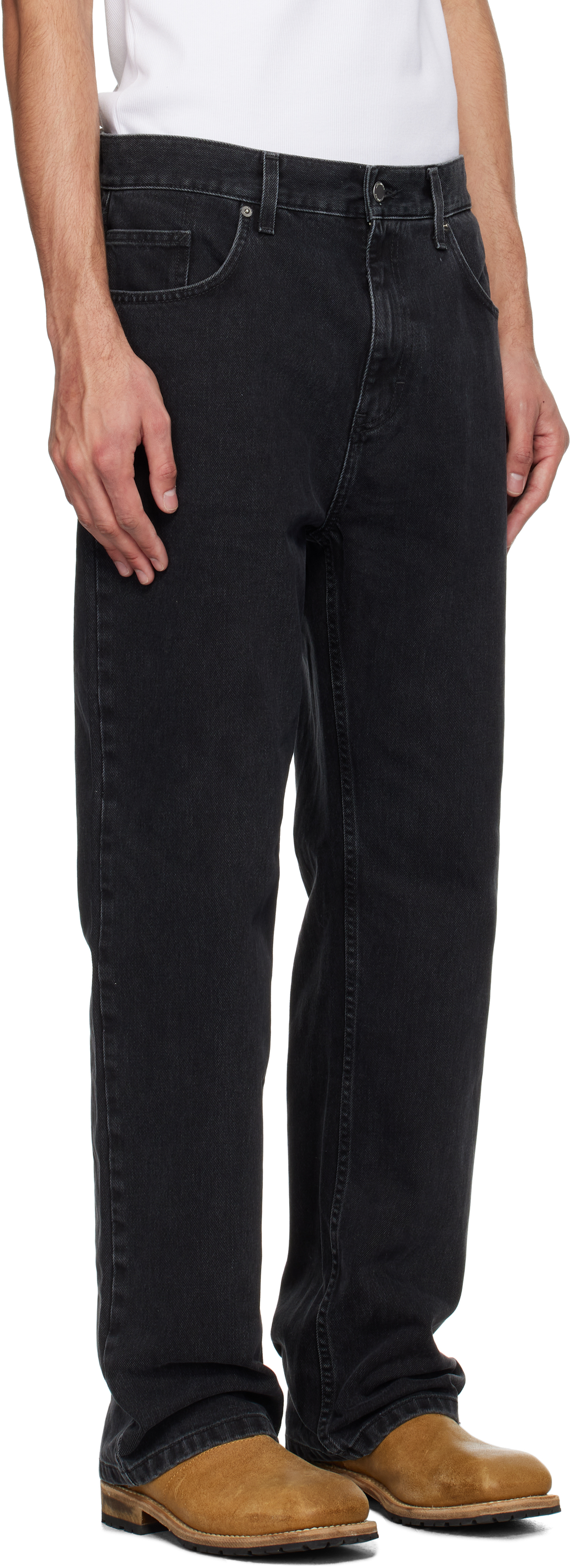 Axel Arigato Belt-loop Jeans In Black